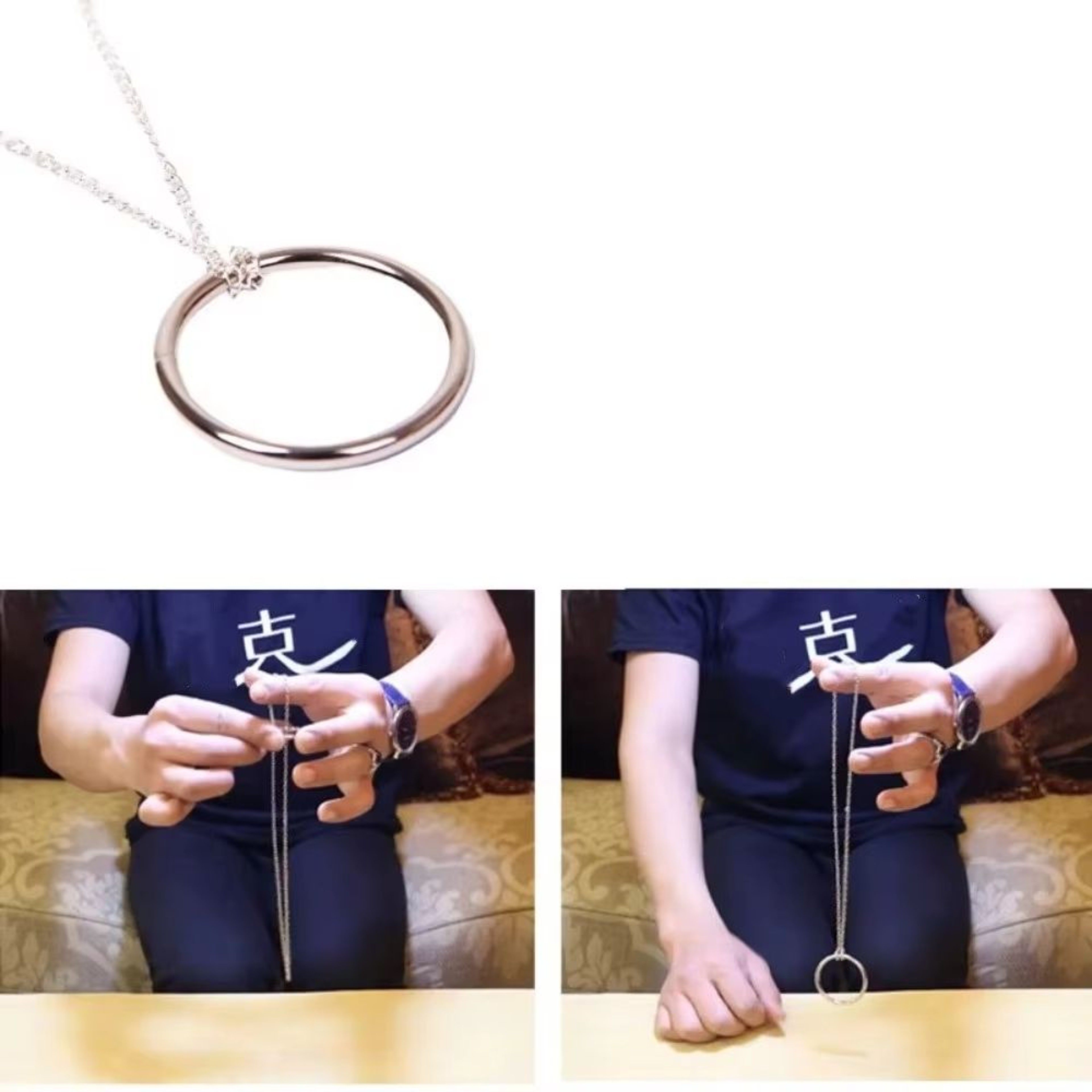 Illusion Magic Ring  Chain Set EasyLearn Stage Performance Trick Prop 4