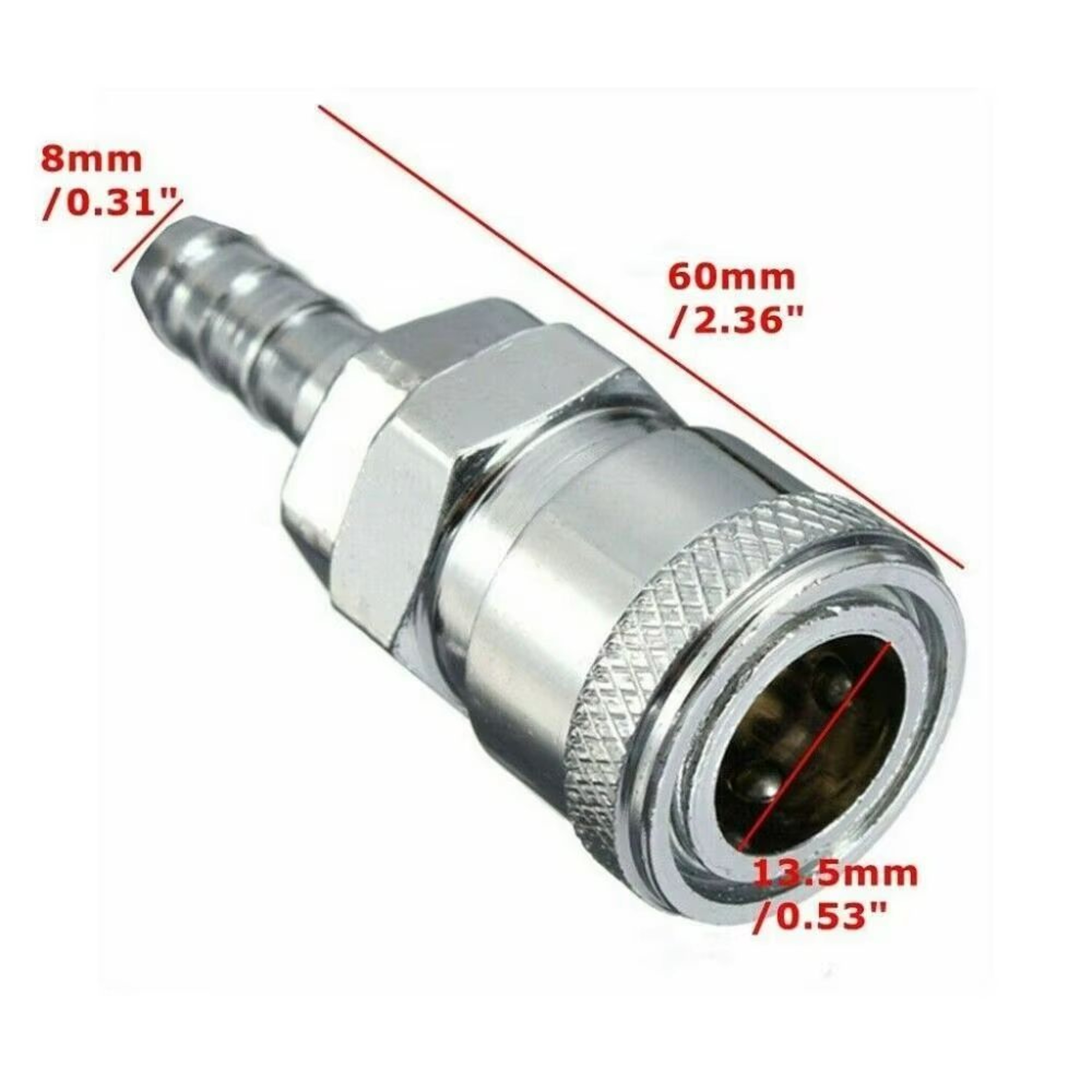 4Piece QuickRelease 031in Gas Hose Copper Connector Set For Motorhome Caravan  Garden 4