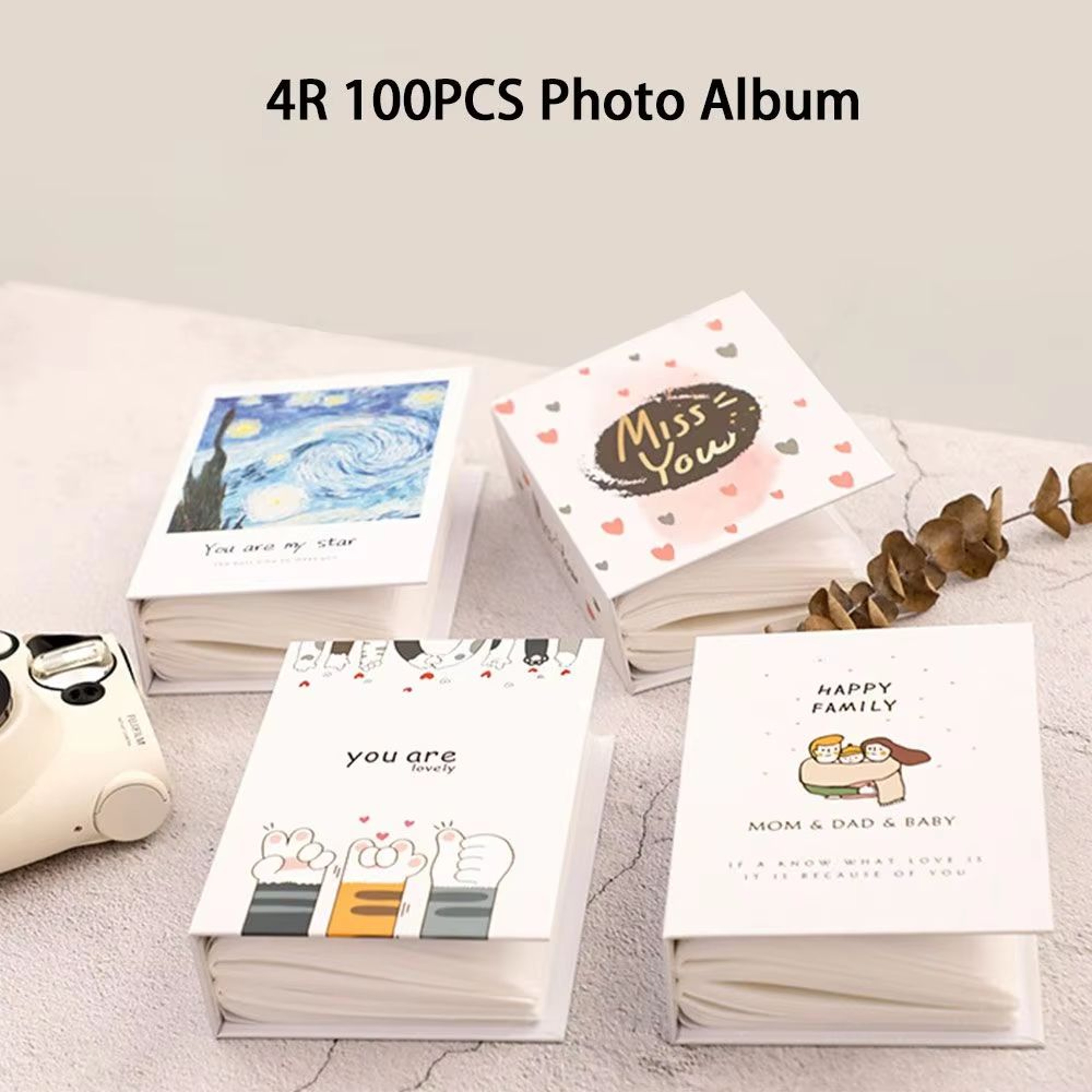 Cute 100Pocket 4R Photo Album Cartoon Memory Book For Photos 3