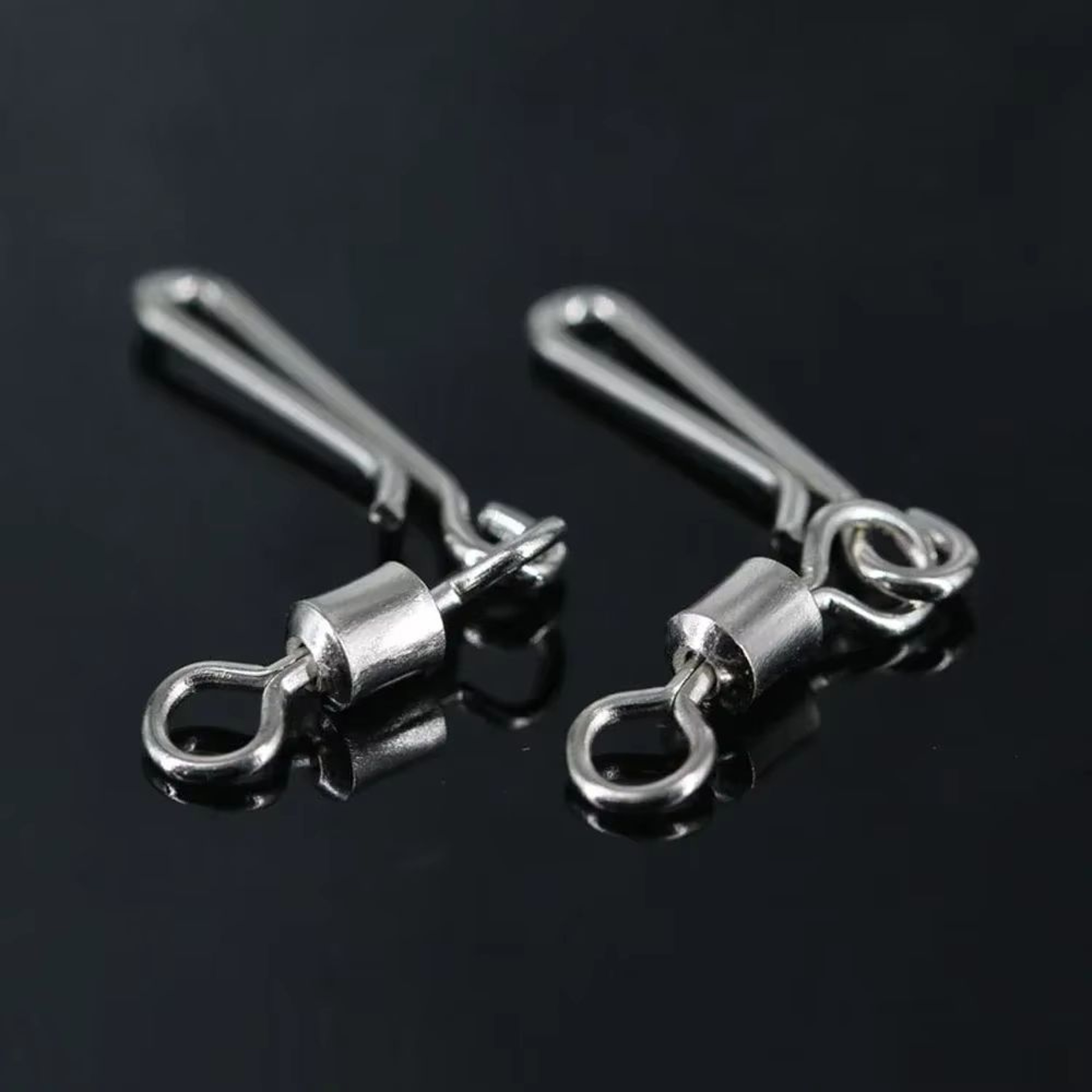 Saltwater Fishing Rolling Swivels With Barrel Snap Connectors 1050pcs 5