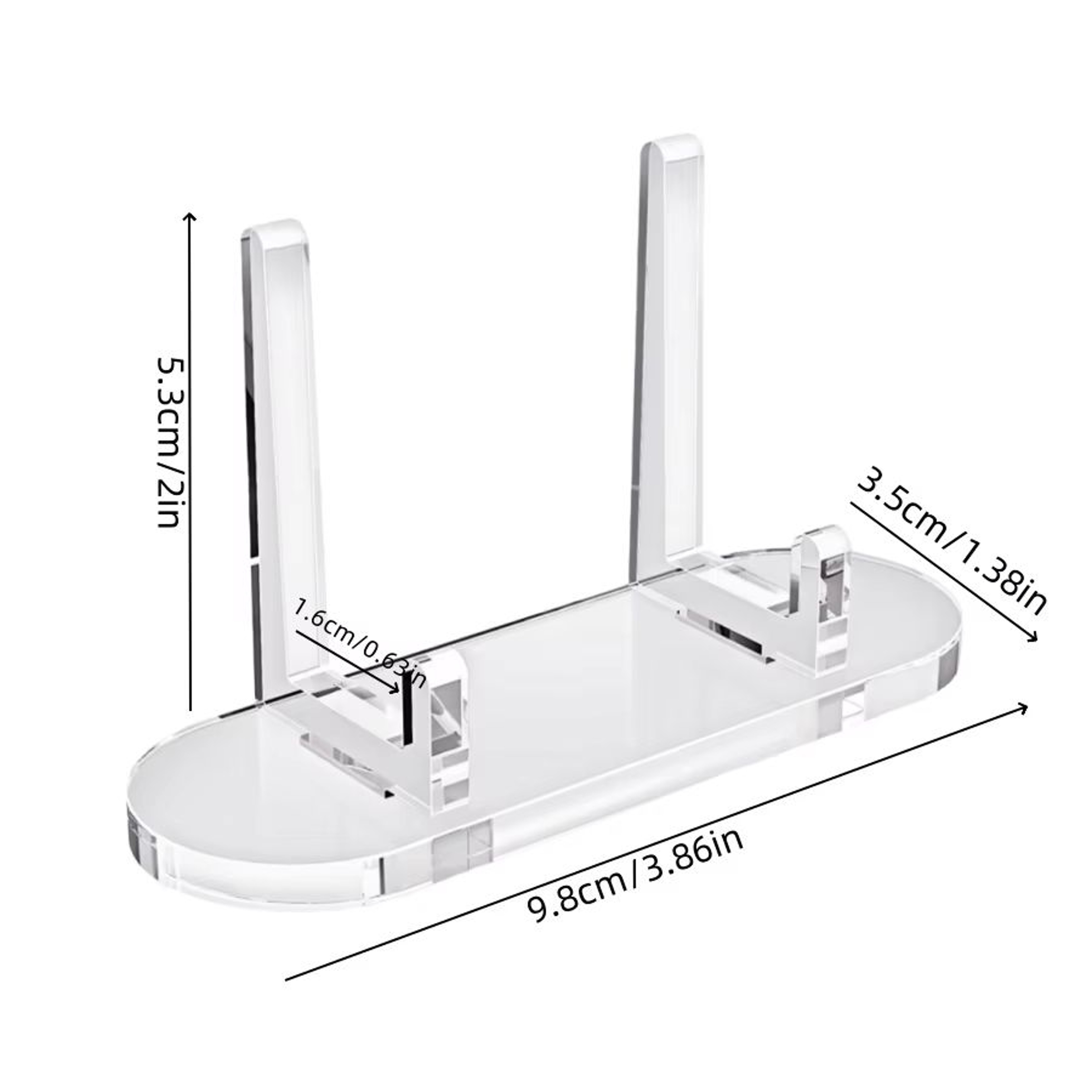 Acrylic Photo Display Stand Transparent Desk Frame For Photos  Cards 6