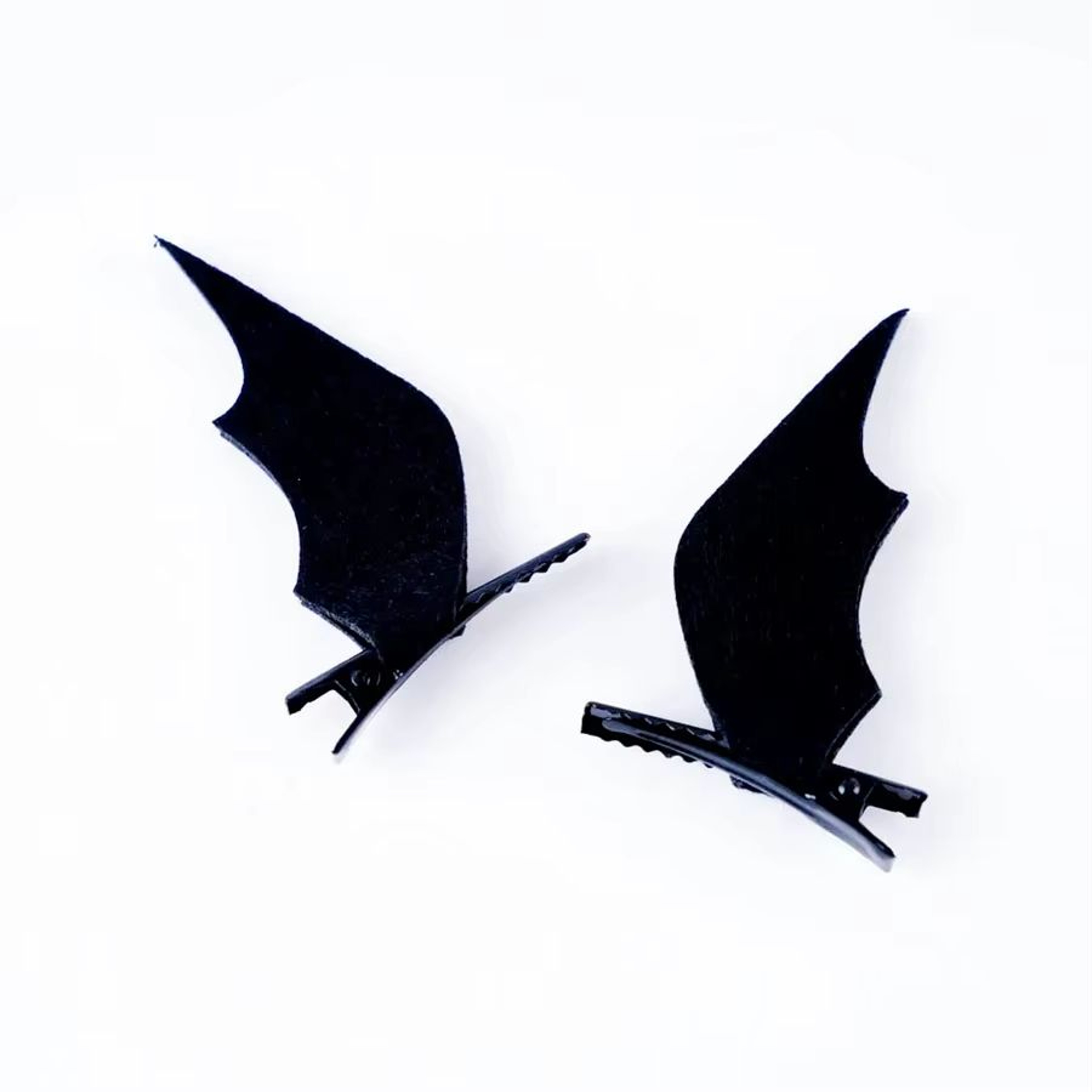 Halloween Black Wing Hair Clips 2Pack  Bat  Demon Duckbill Costume Accessories 0