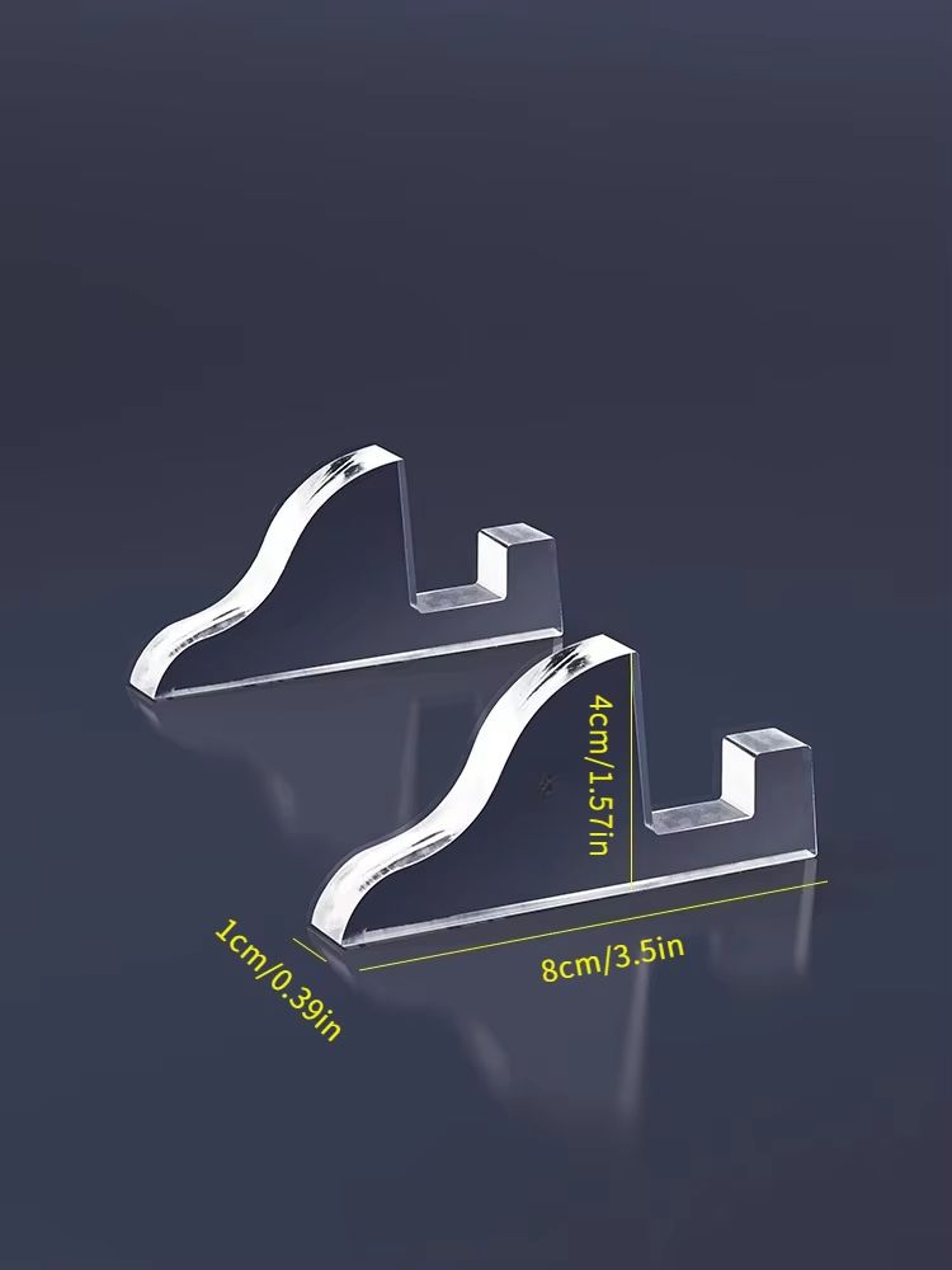 Transparent Acrylic Photo Frame Stand Set Of 2 For Desktop And Display 6
