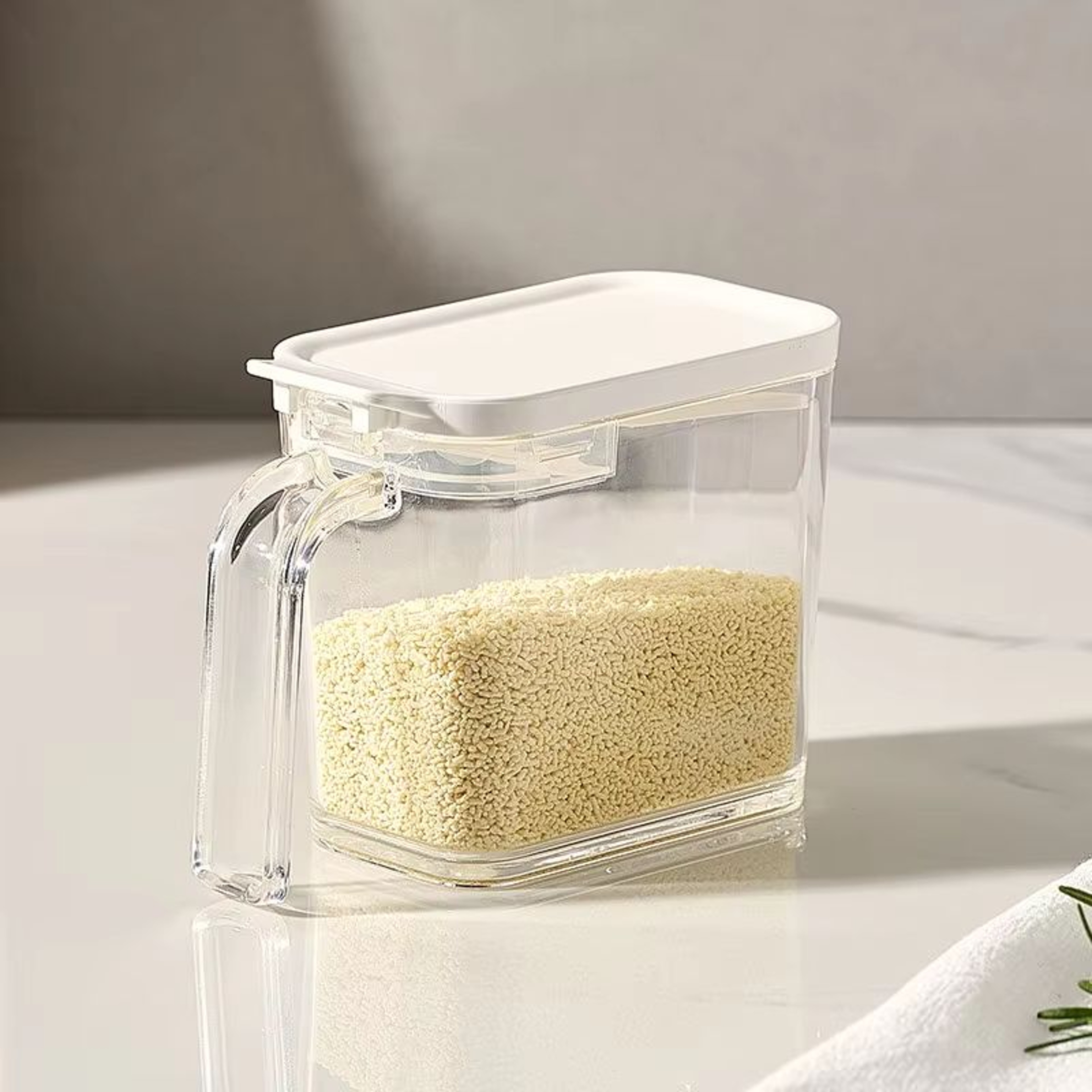 PopTop Sealed Seasoning Storage Box With Spoon For Kitchen Condiments 6