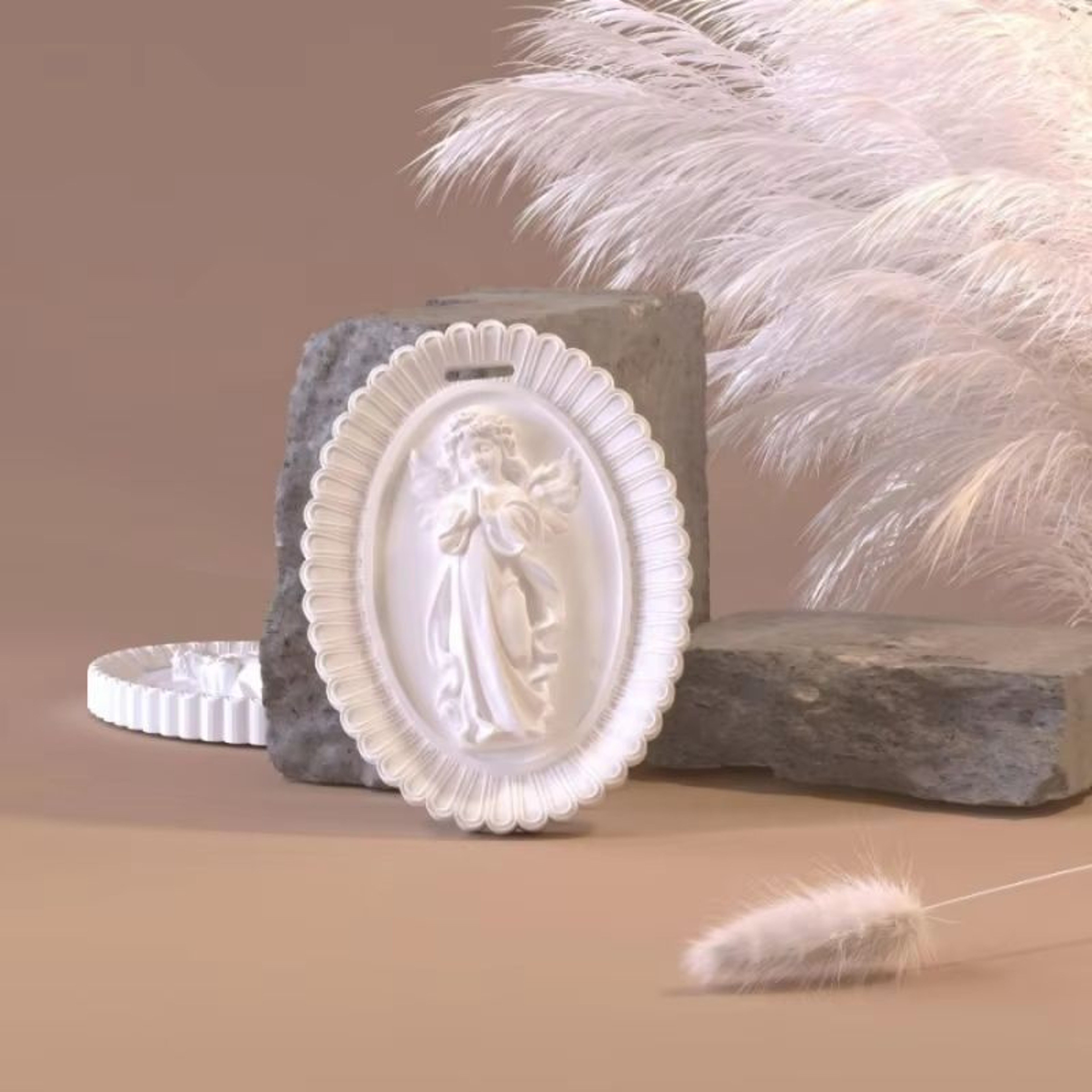 Ebony Fragrance Aromatherapy Stone Ornament For Home Car Wardrobe 2