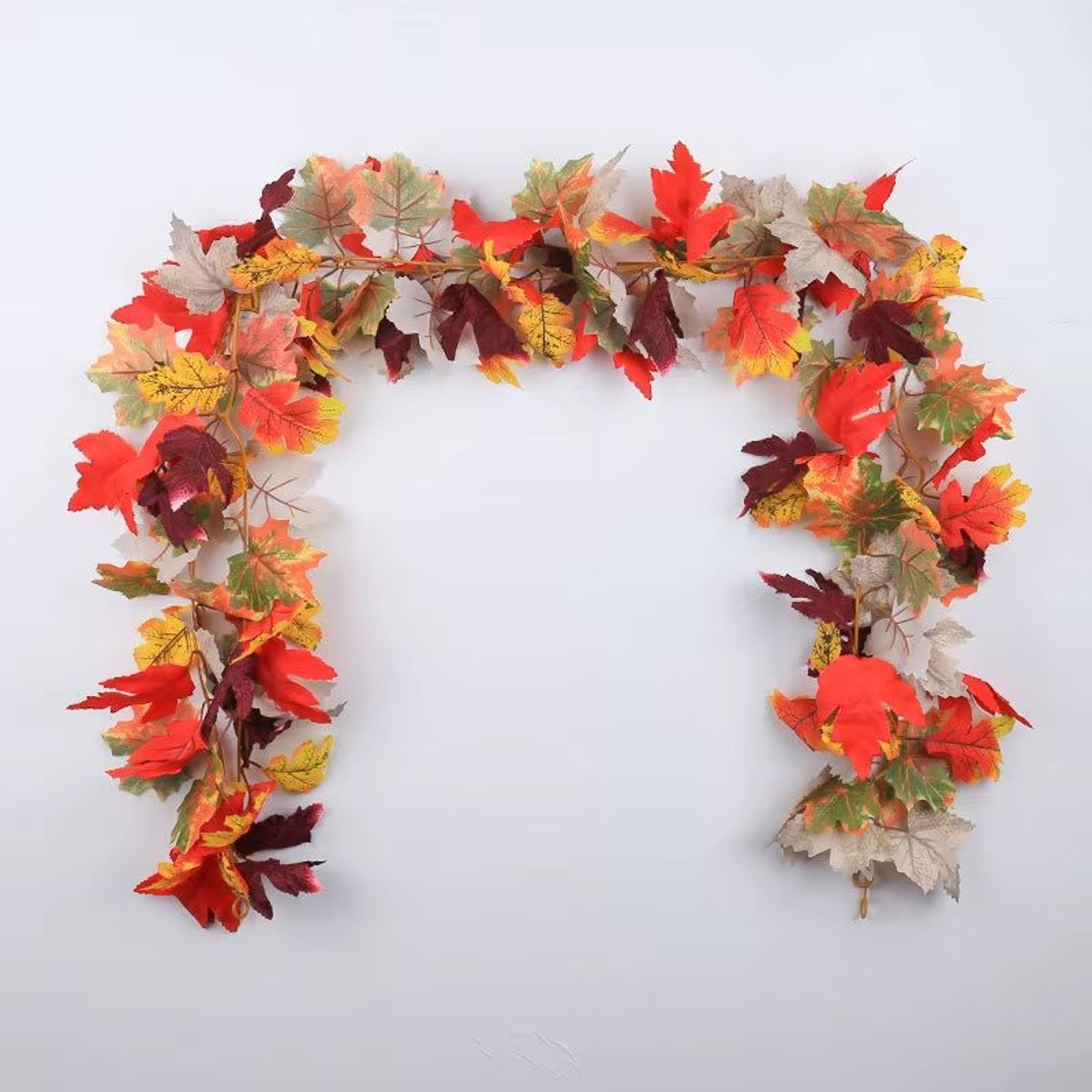 Artificial Maple Leaf Garland Autumn  Holiday Decor 5