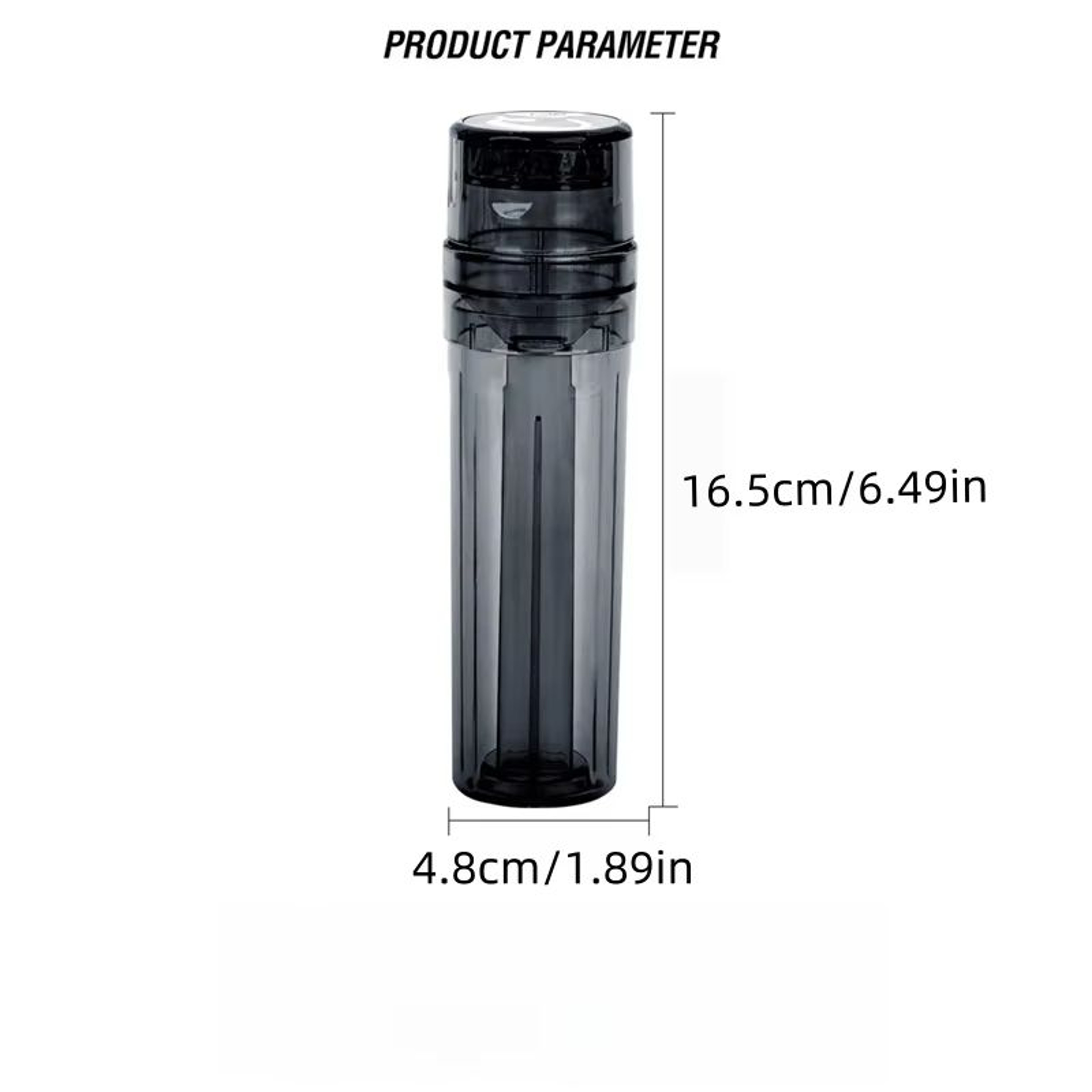 Plastic AllinOne Grinder Jar Smoking Accessory Device 3
