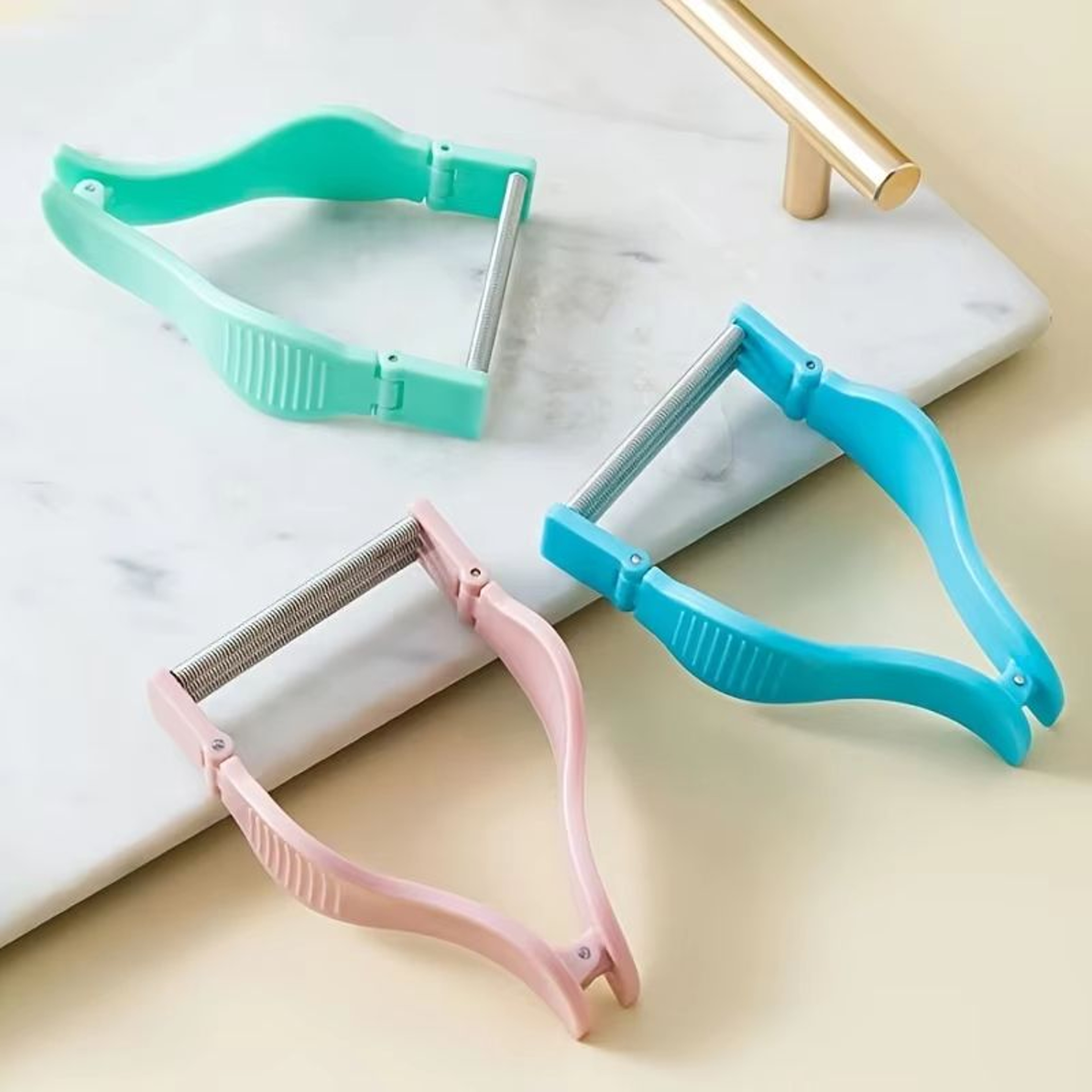 Pink Spring Facial Hair Remover 55in Stainless Steel Epilator For Face Lip Eyebrow  Mustache 5