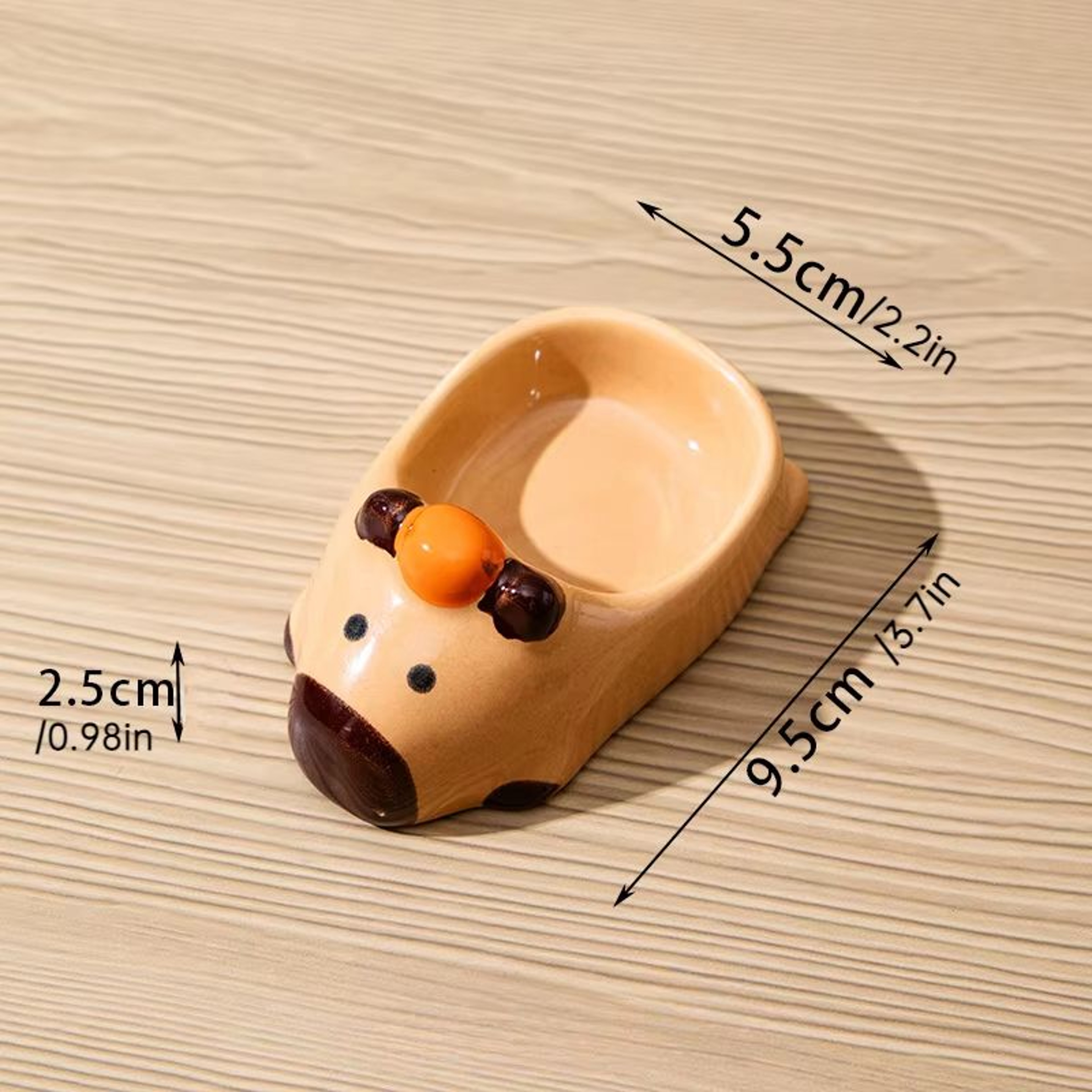 HandPainted Capybara Dipping Bowl 31in Ceramic Sauce Dish For Condiments And Snacks 5