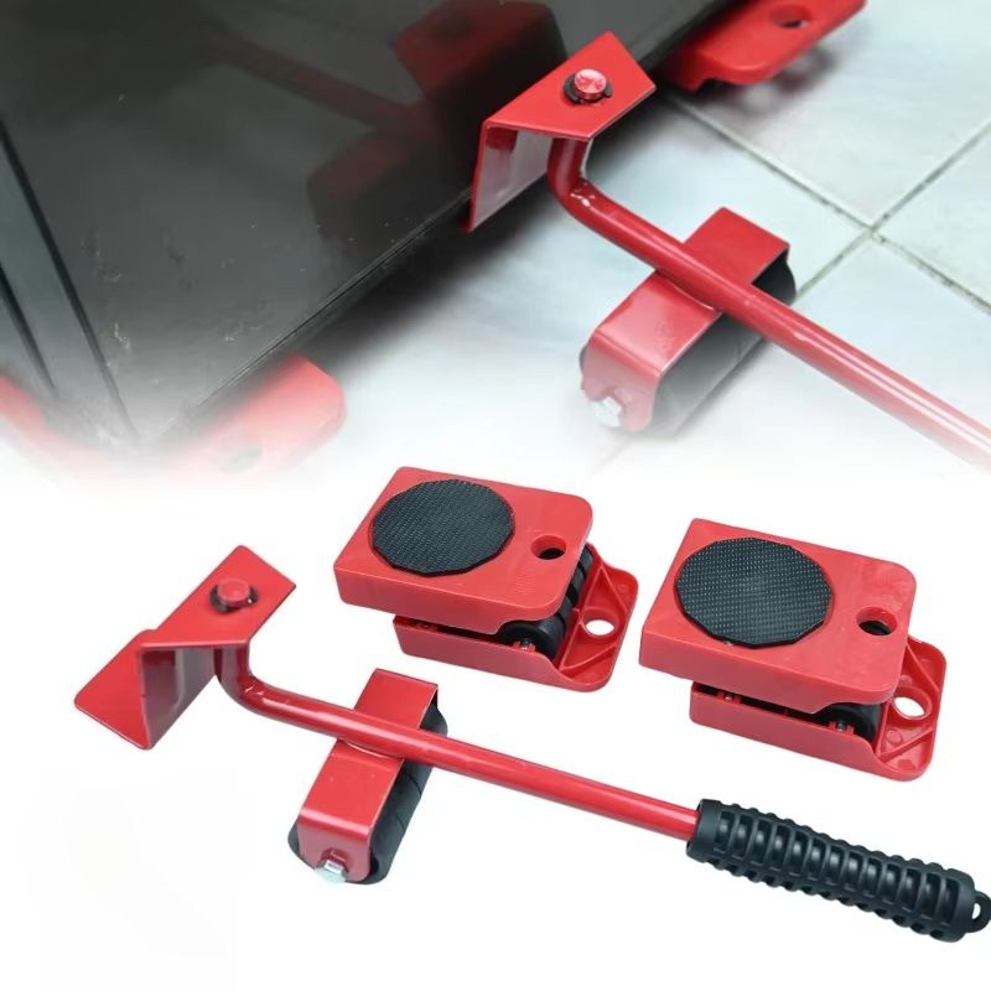 HeavyDuty Furniture Mover Set  Multipurpose Roller Sliders For Effortless Lifting  Moving 0