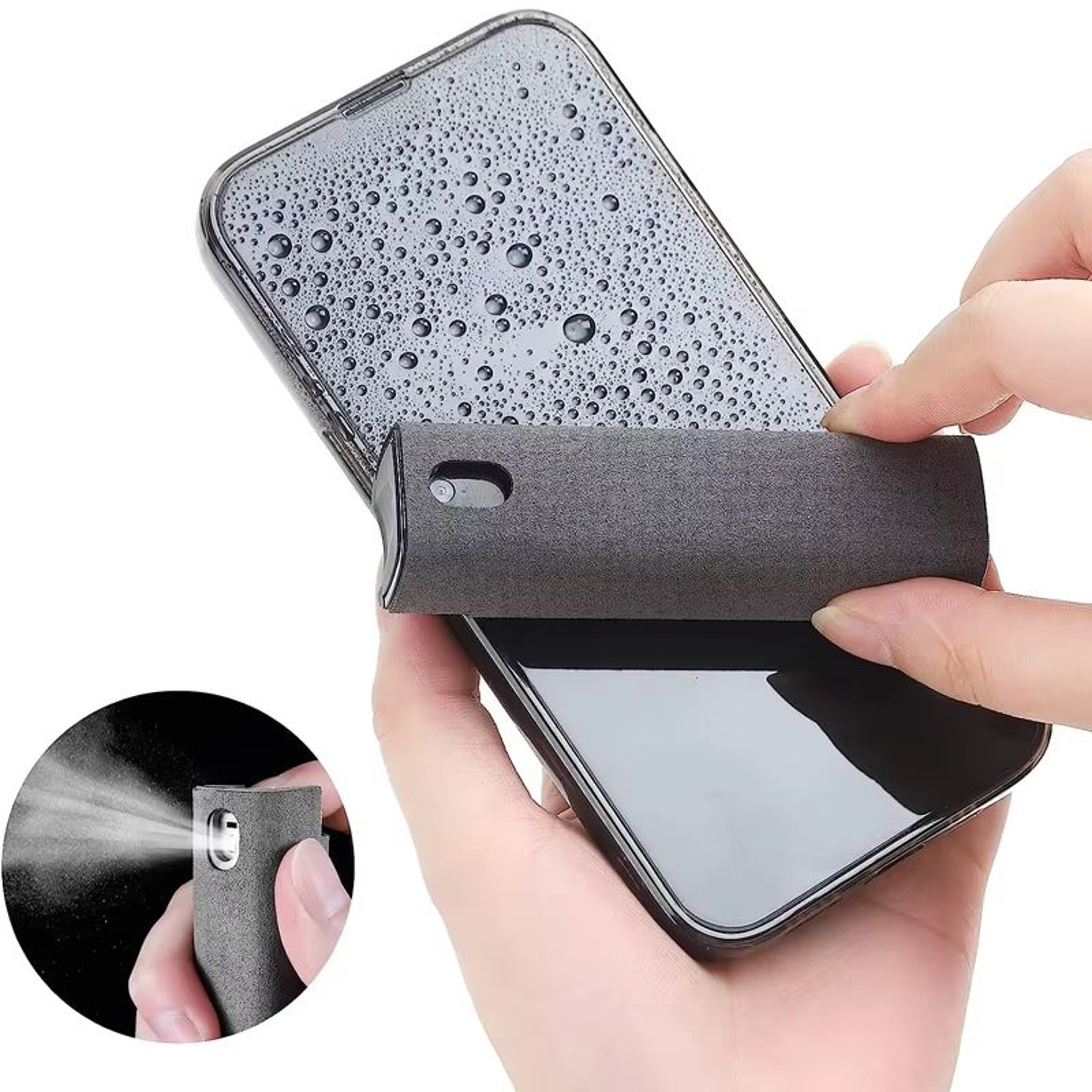 2in1 Microfiber Screen Cleaner Spray With Cloth For Phones Tablets And Computers 0