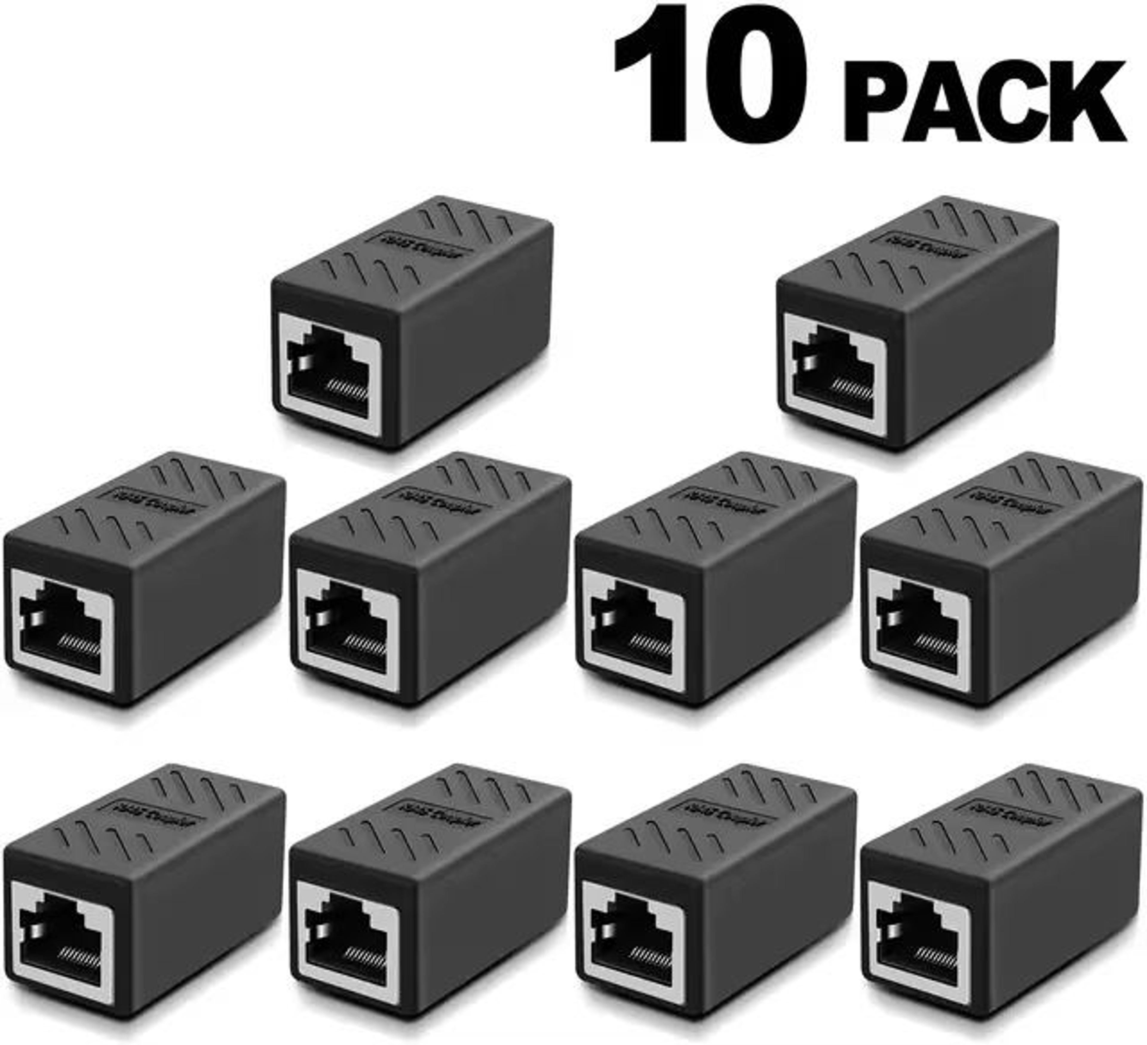 Ethernet RJ45 FemaletoFemale Coupler Connector For Cat5Cat8 Cable Extender 8