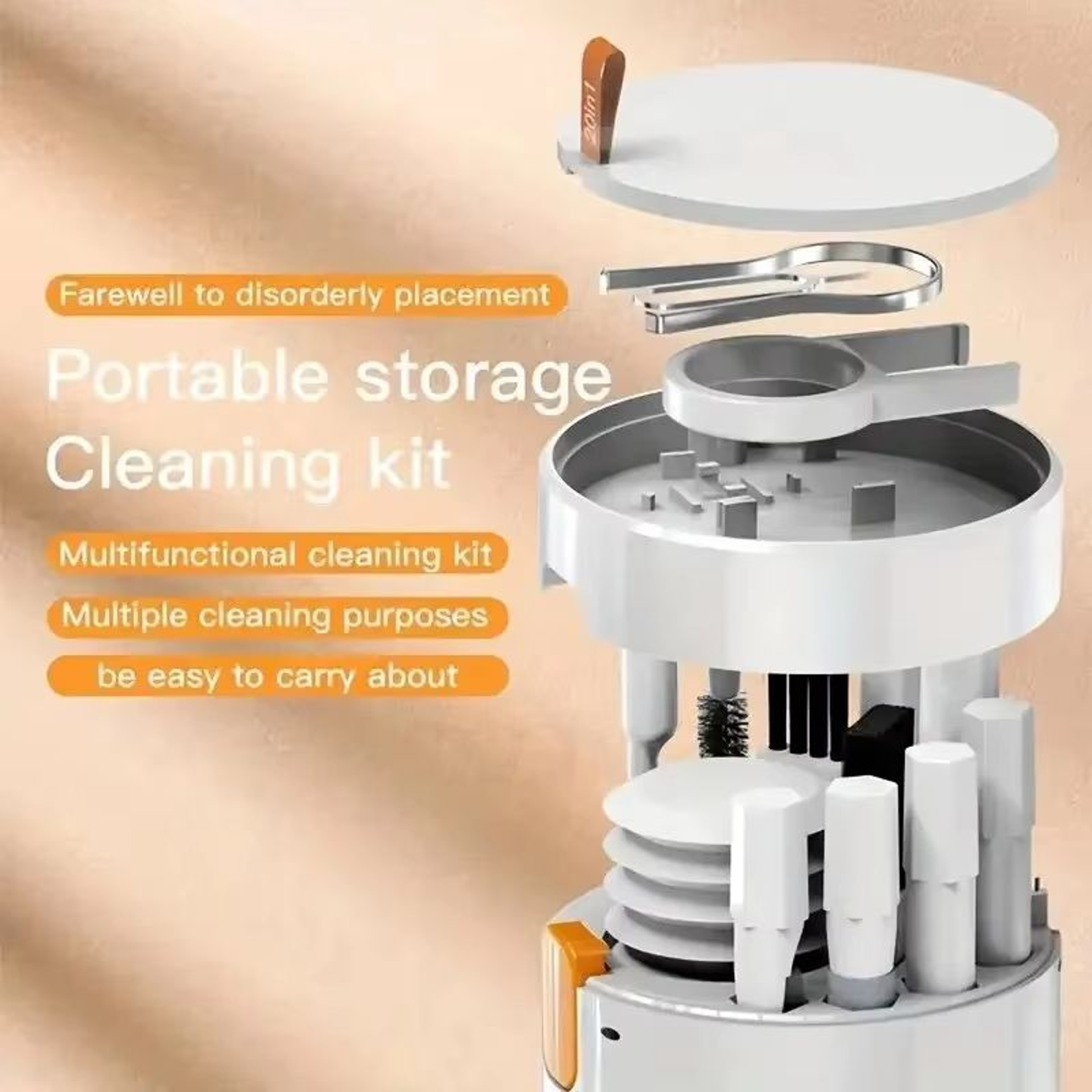 20in1 Keyboard Cleaning Kit And Earbuds Cleaner Set For PC Laptop Phone Headphones And Camera 1