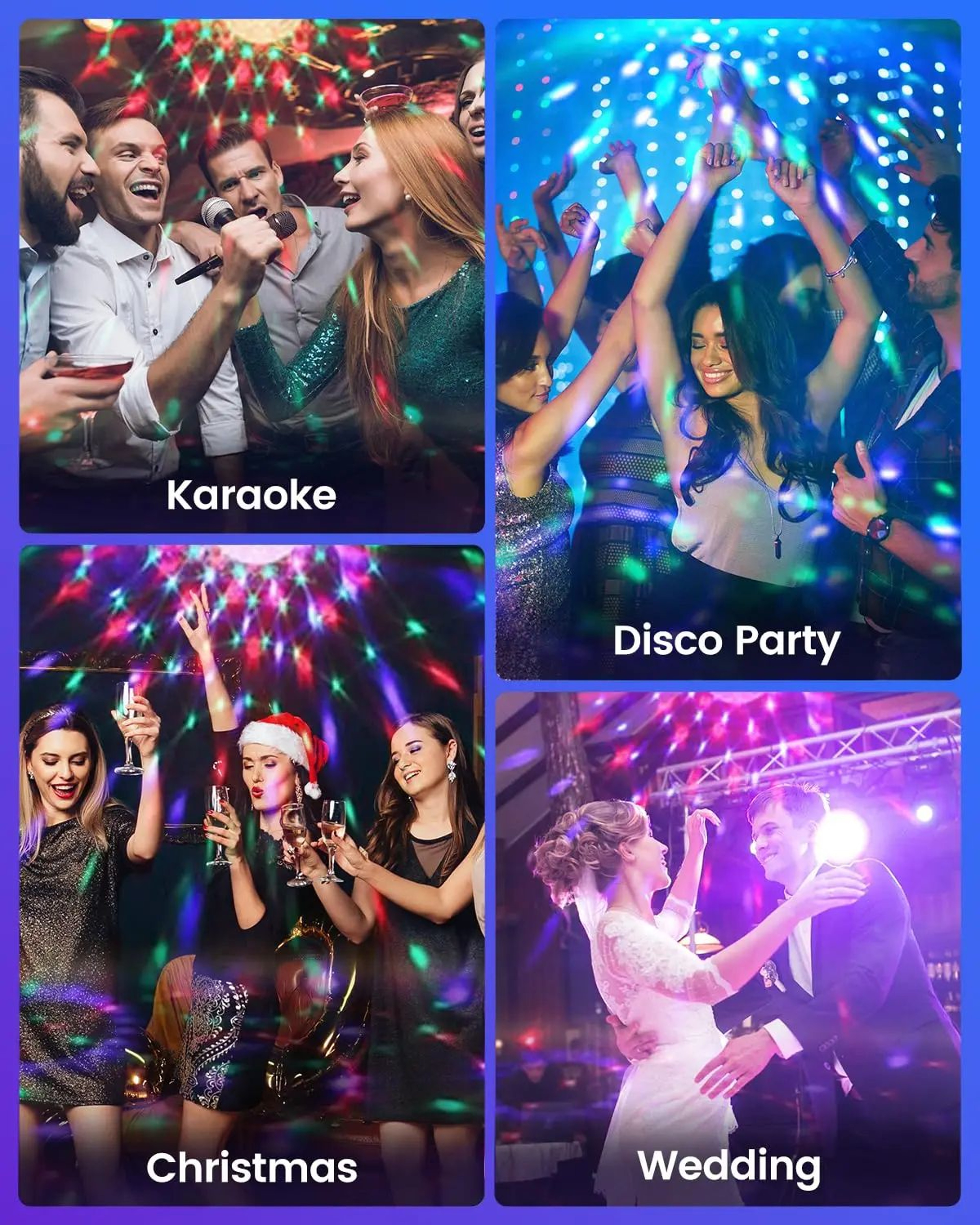 RGB SoundActivated LED Disco Ball Light With Remote Control For Parties And Home Decor 4