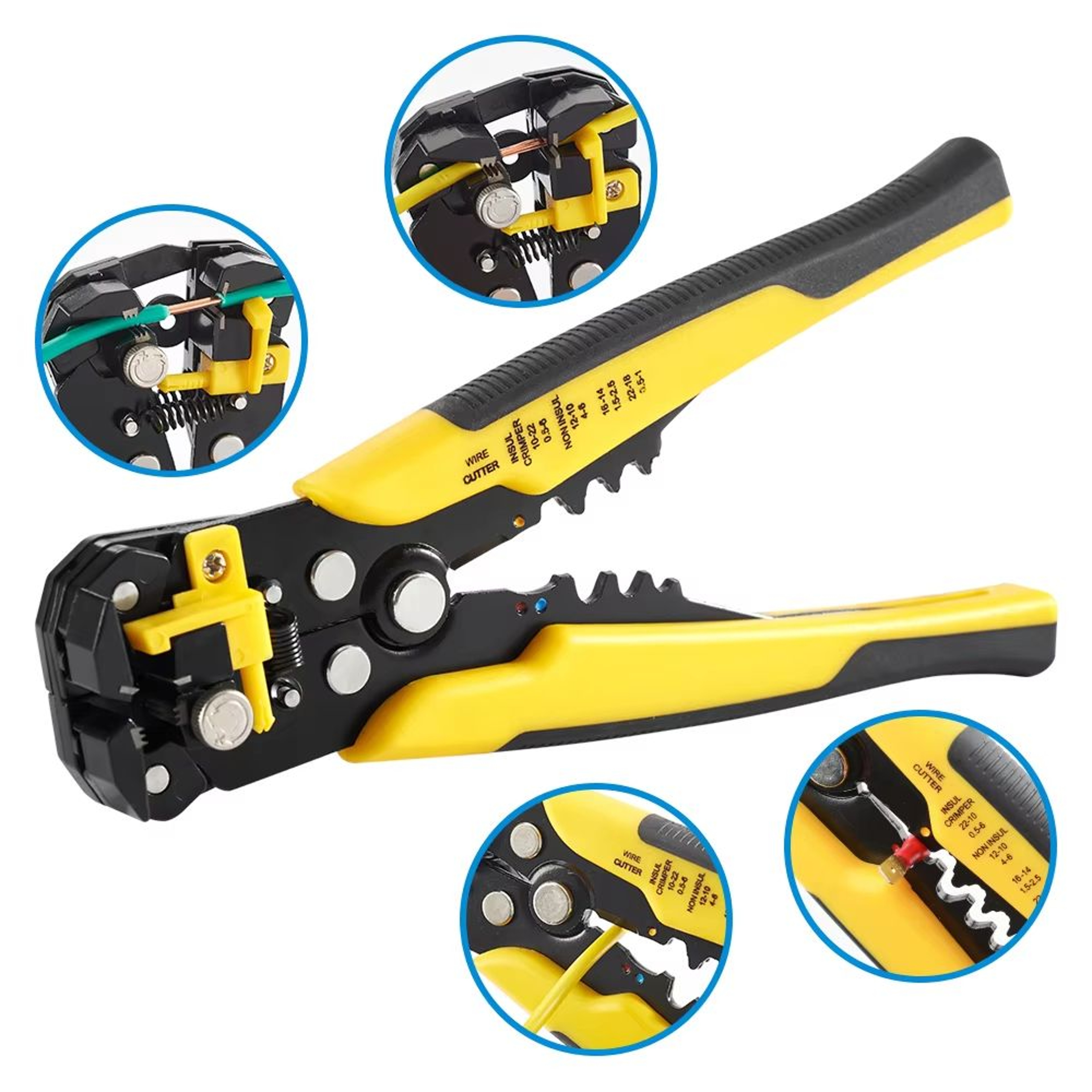 Multifunction Wire Stripper Crimper And Cutter Pliers Adjustable Automatic Hand Tool 3