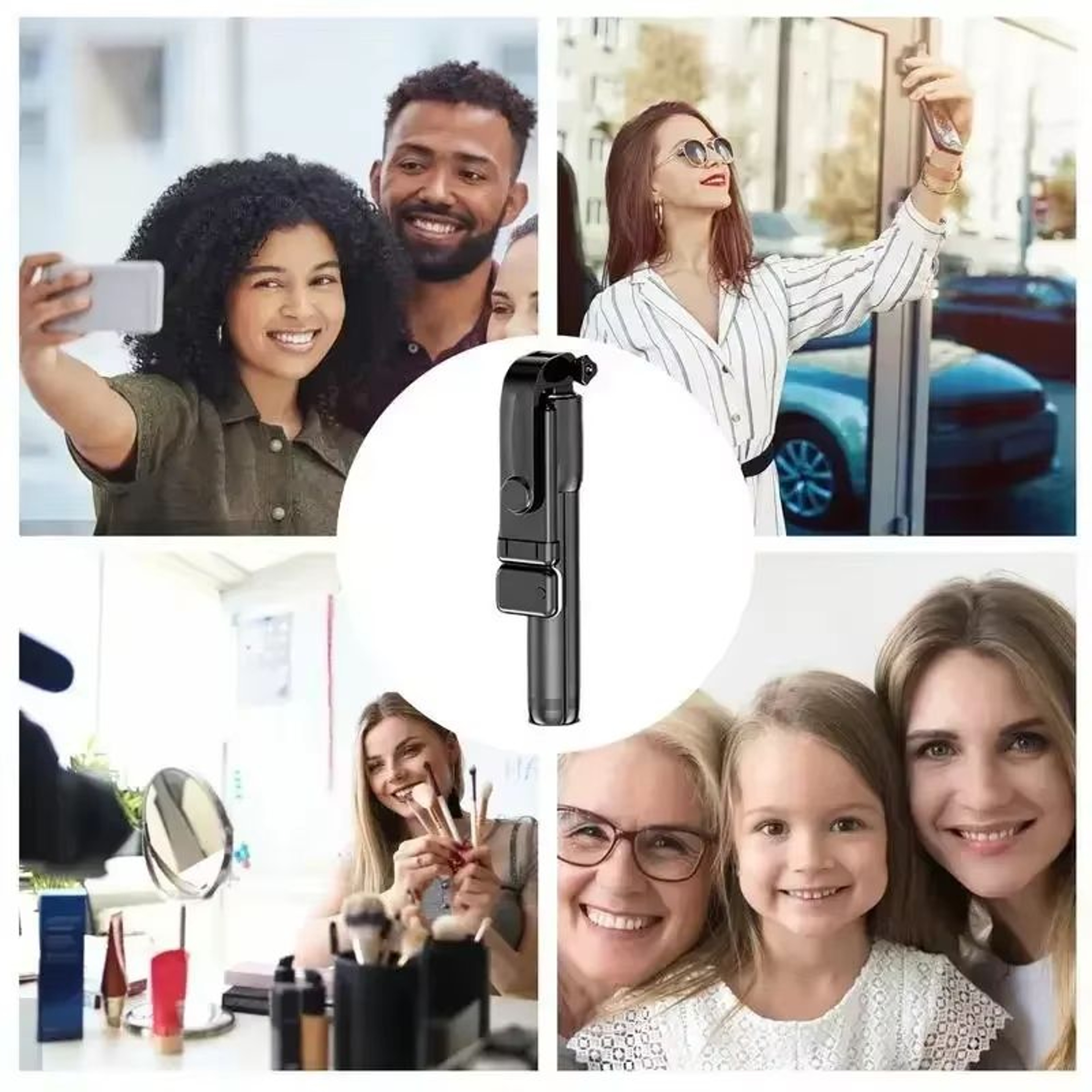 360 Rotation Selfie Stick Tripod With Phone Holder Retractable Stand For Photos And Videos 3