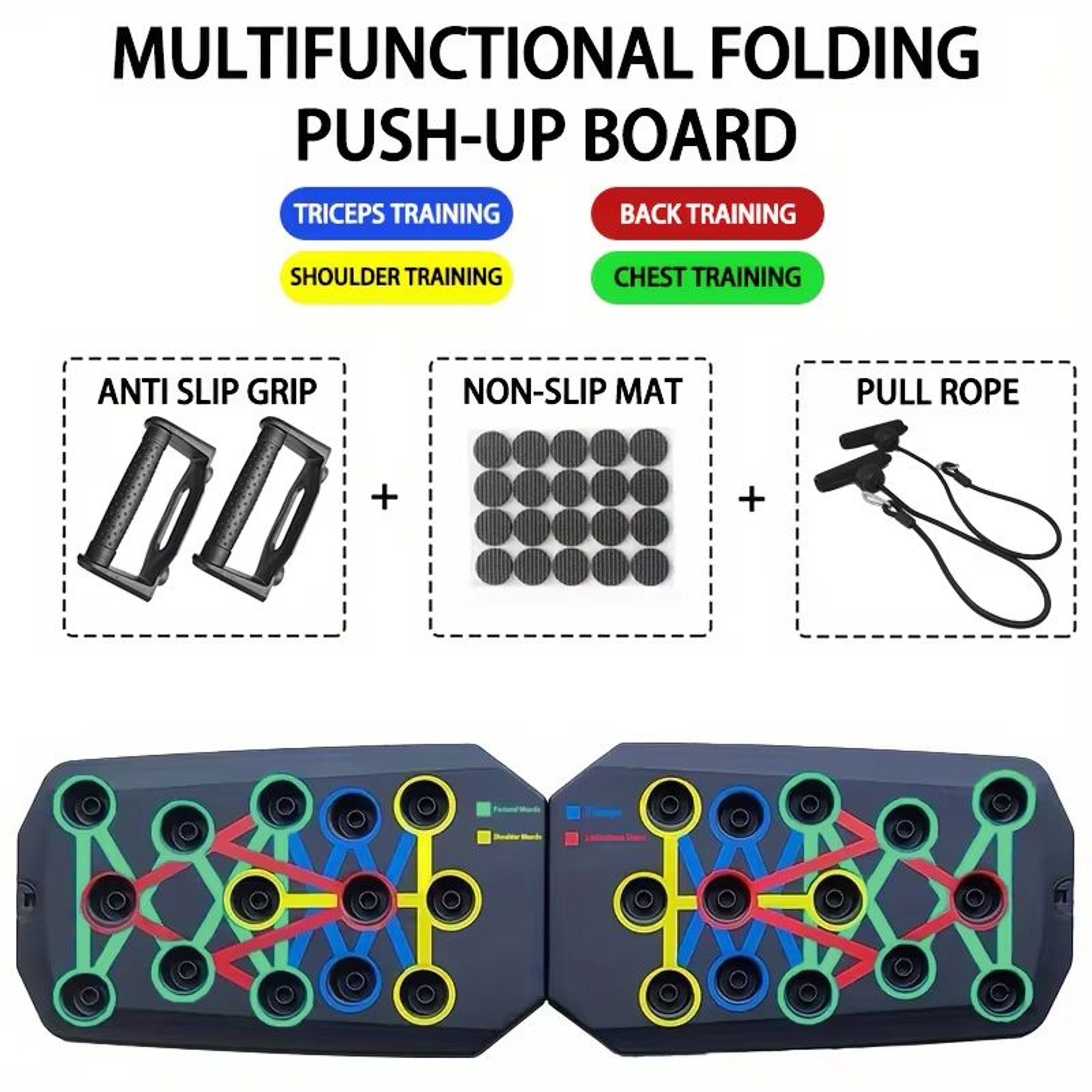 Portable Multifunctional Foldable PushUp Board Set For Full Body Fitness 5