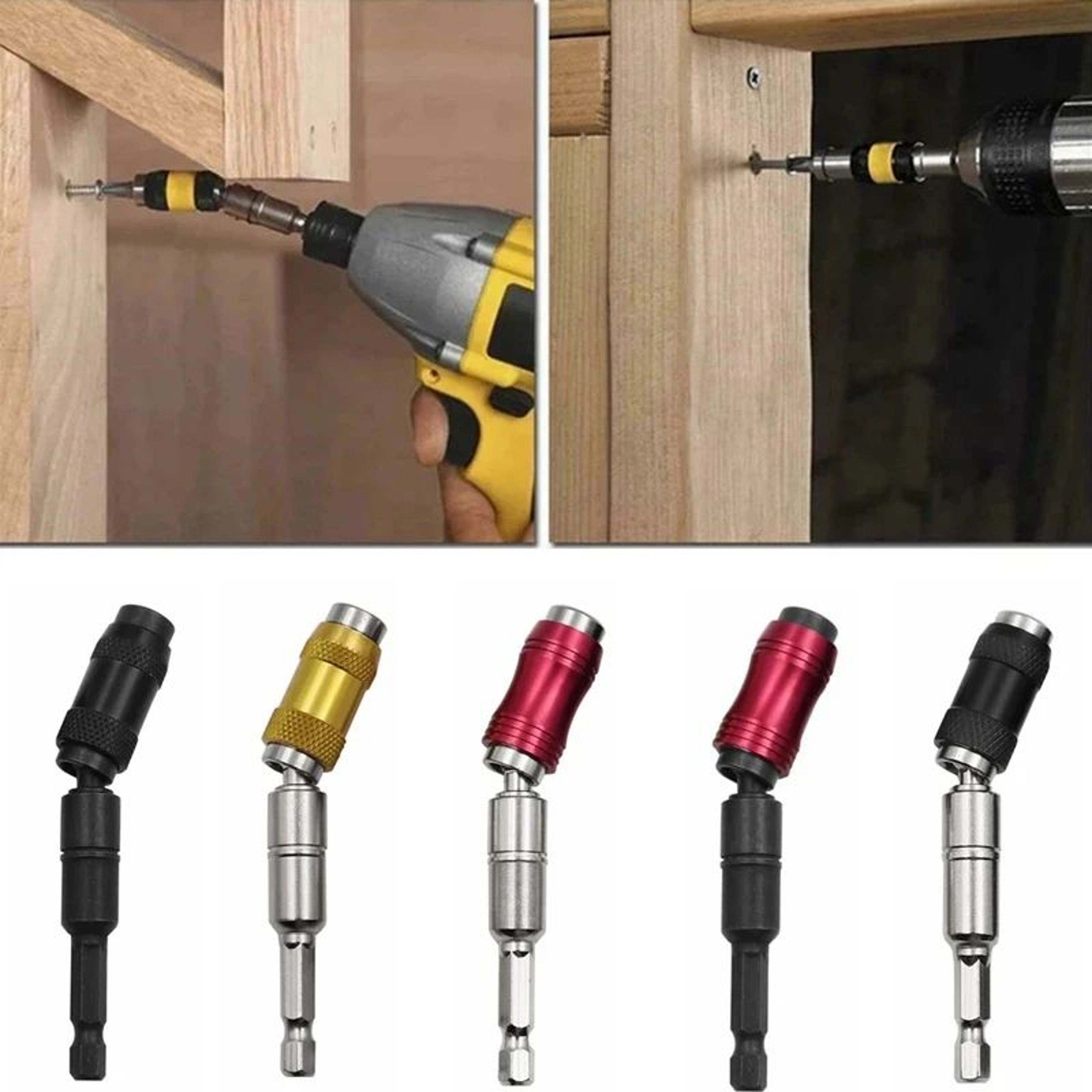 14 Hex Magnetic QuickChange Drill Bit And Extension Adapter With Screw Guide 0