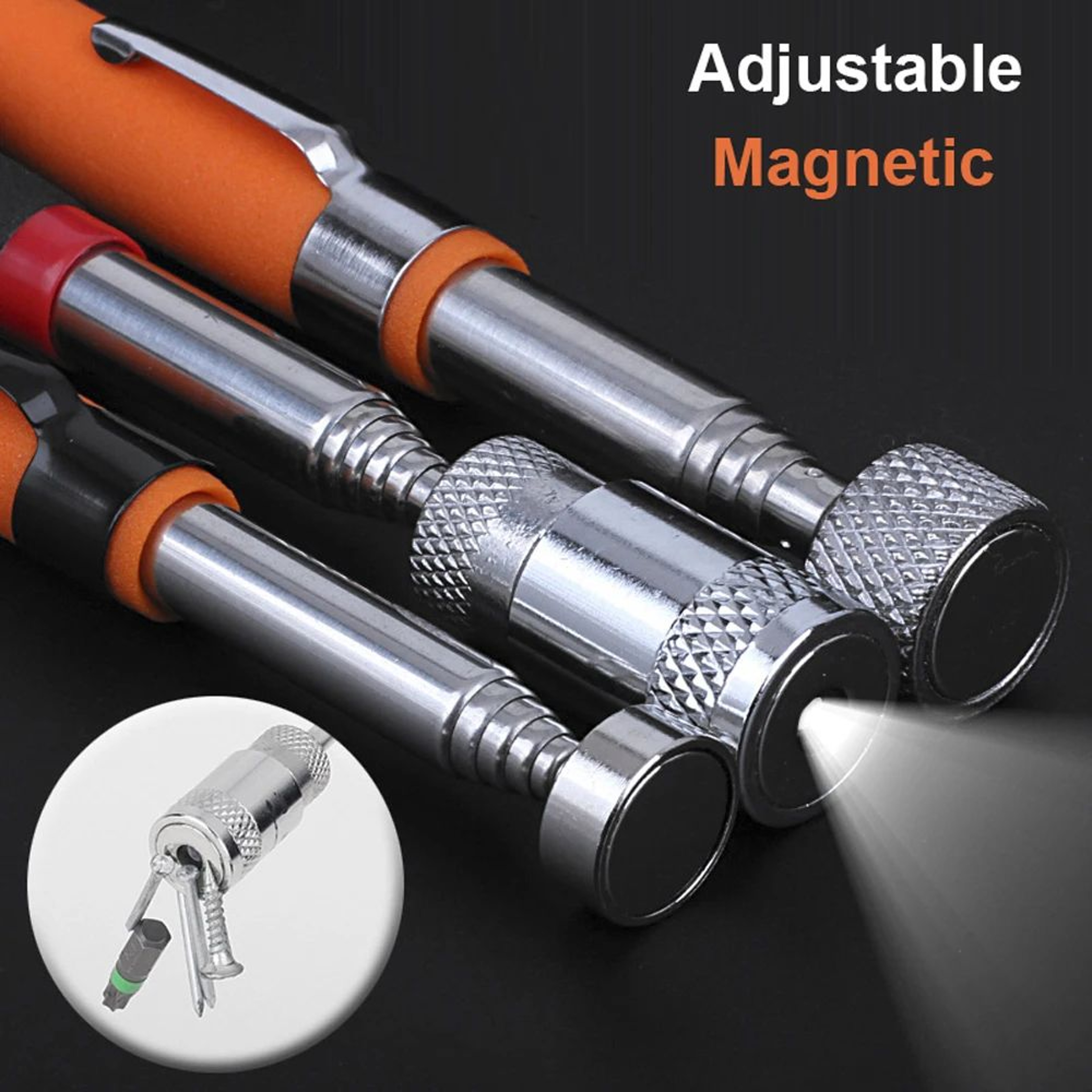 Telescopic Magnetic Pickup Tool Pen For Screws Nuts And Bolts 1