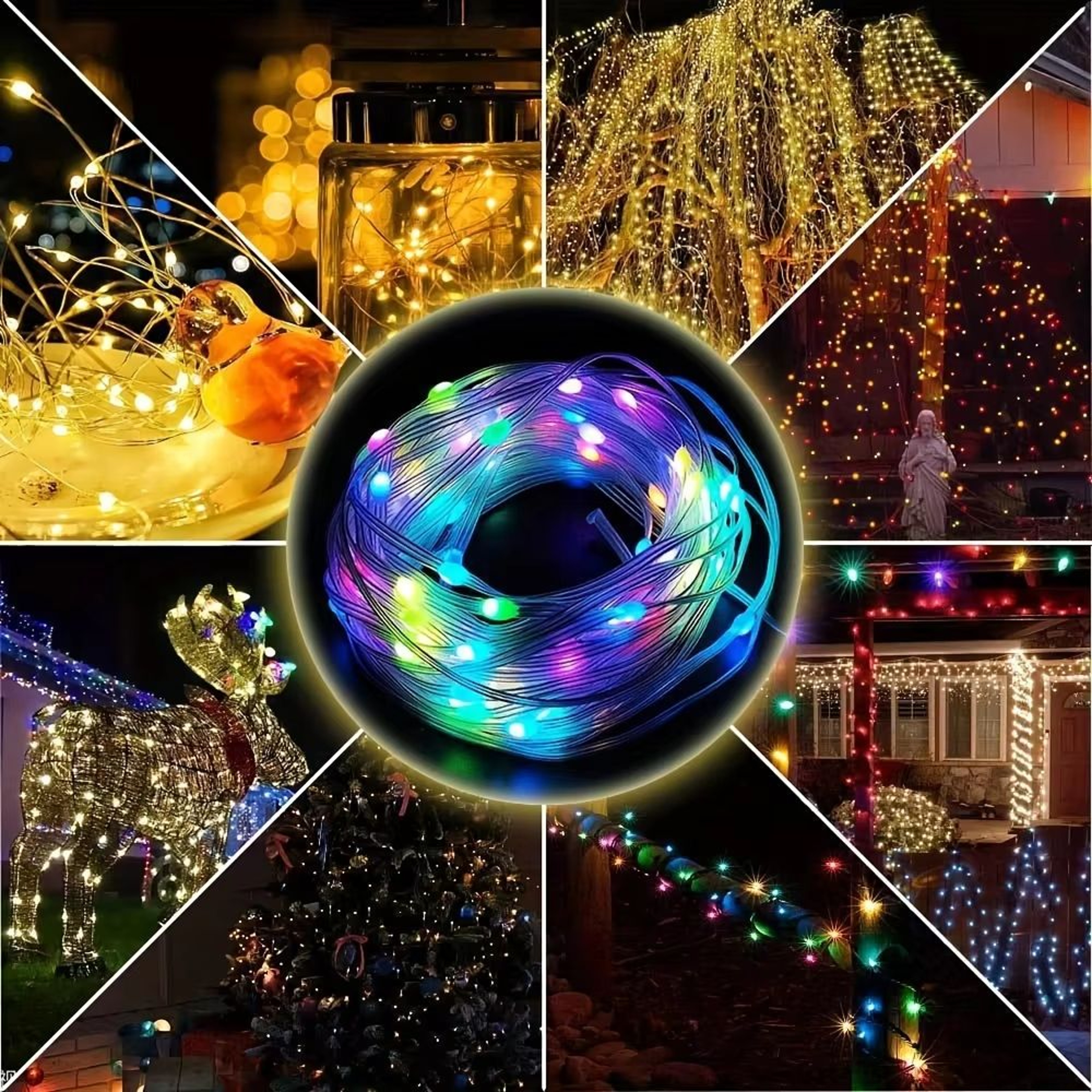 WS2812B RGB Bluetooth LED Strip Lights Smart Dreamcolor Fairy Lights 4