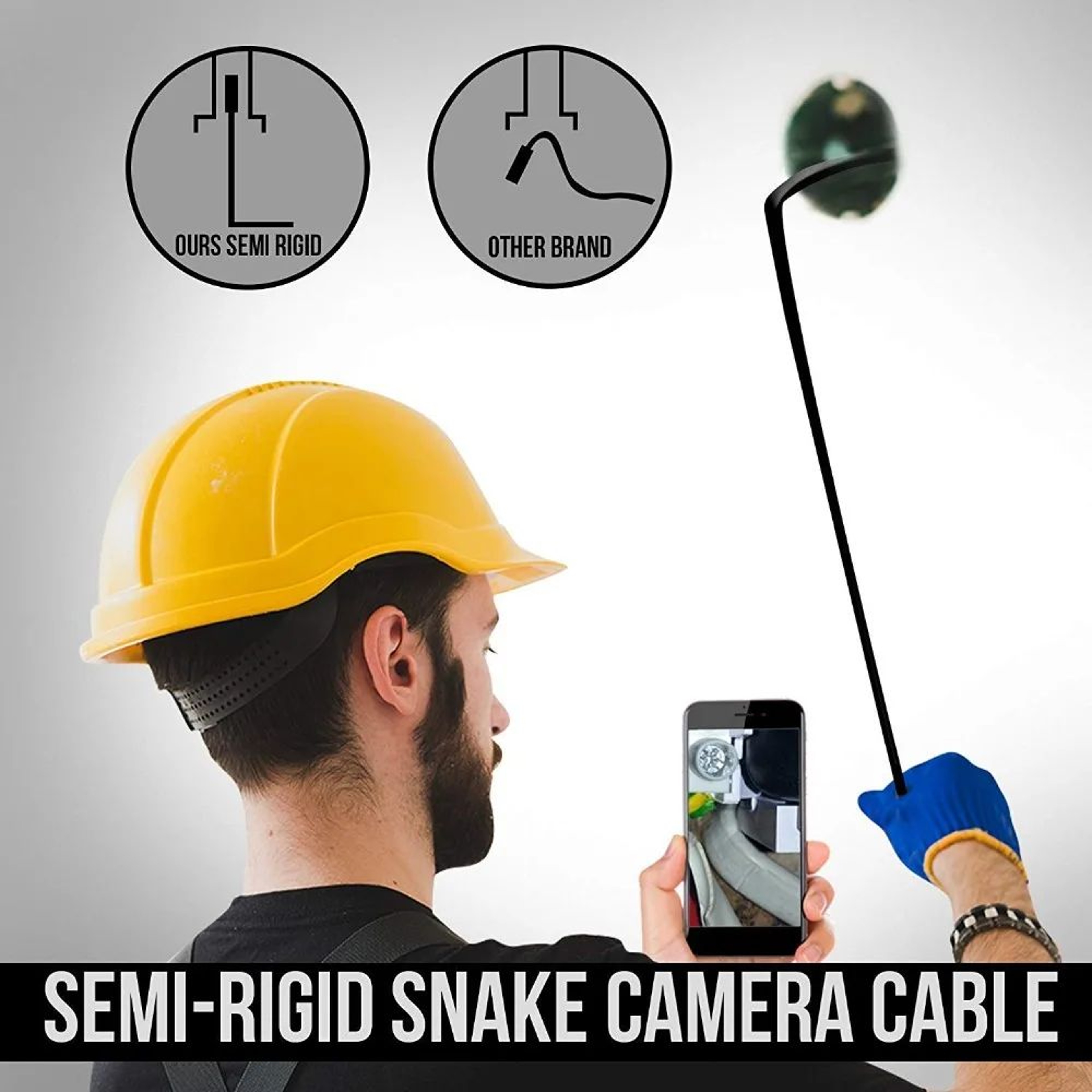 8 Mm USB Endoscope Camera 1080p HD With LED Lights And Flexible Waterproof Cable 3