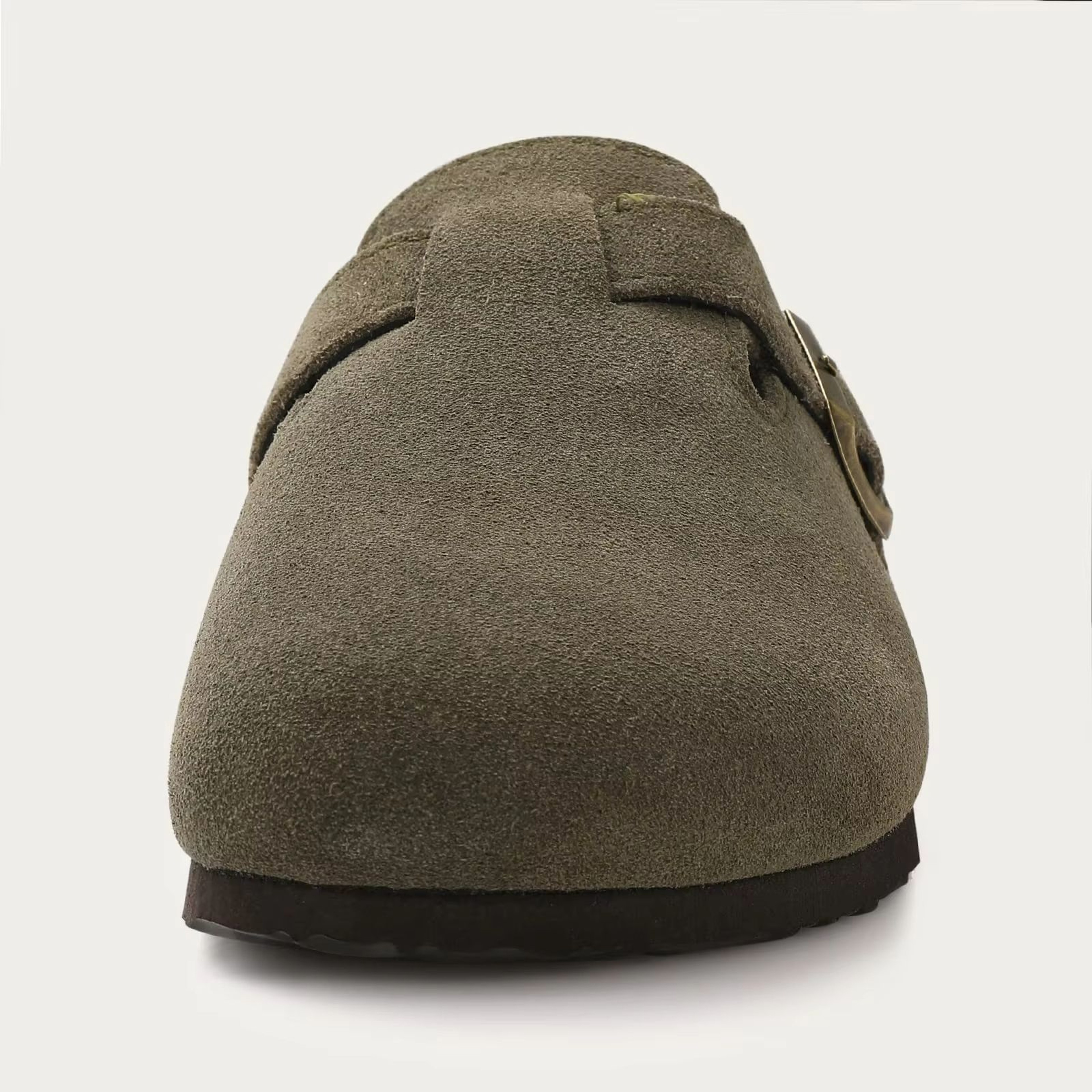 Unisex Suede Clogs With Arch Support And Cork Footbed 3