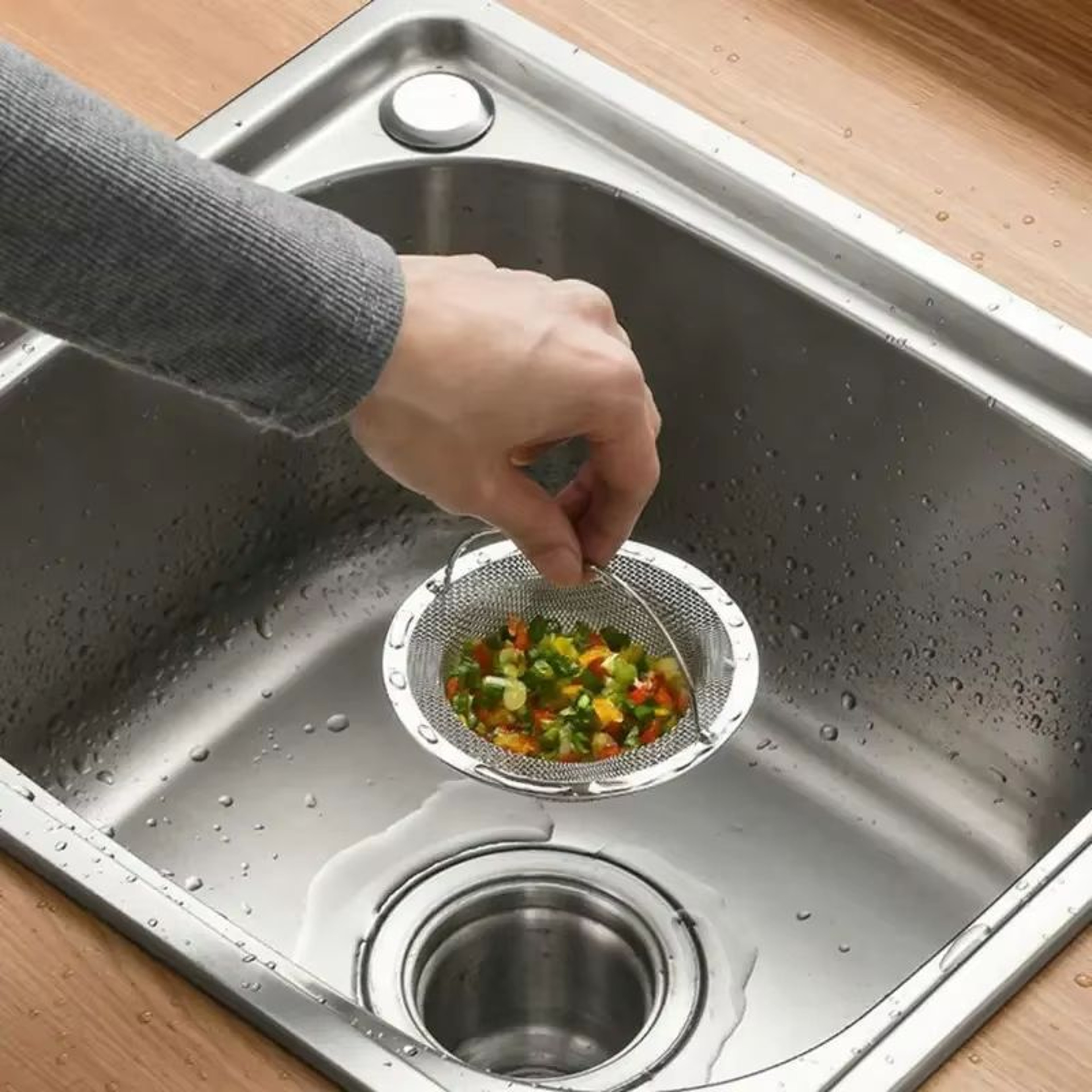 Stainless Steel Kitchen Sink Filter And Garbage Food ResidueHair Catcher 2