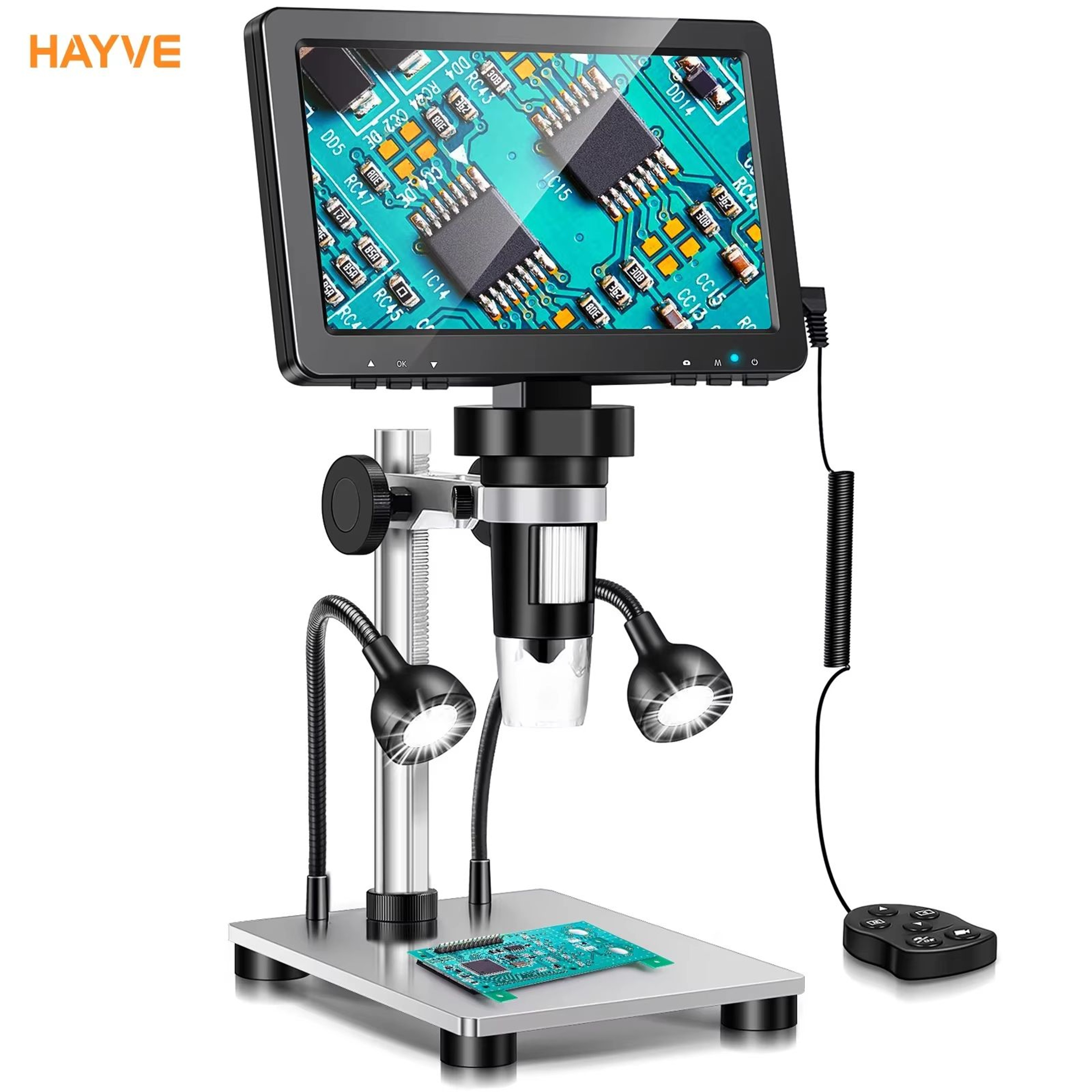 Hayve 7 Inch 1200X Digital Microscope With 12 MP HD Camera And LCD Screen 6