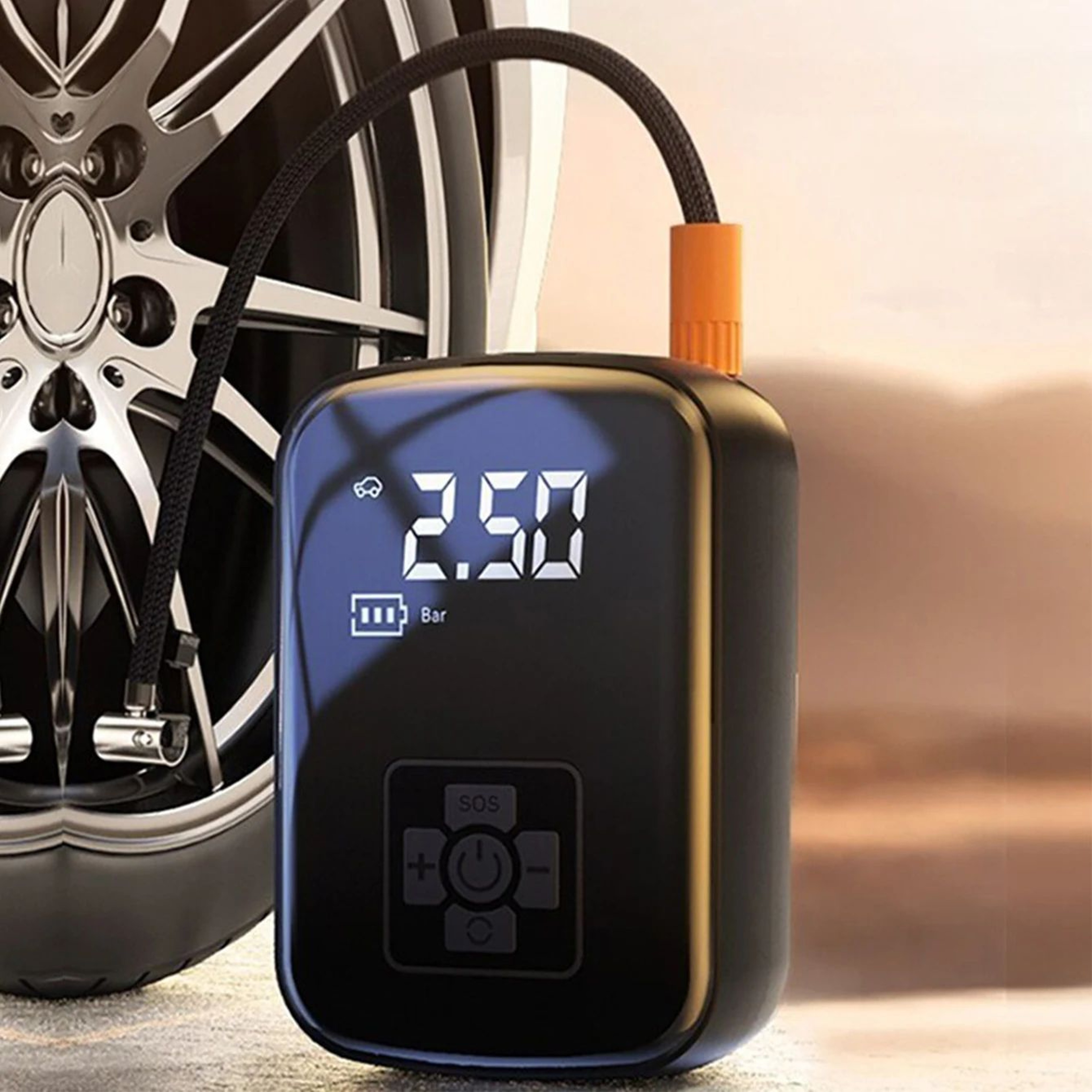 Mini 12 V Portable Car Tire Inflator 150 PSI Electric Air Compressor Pump 0