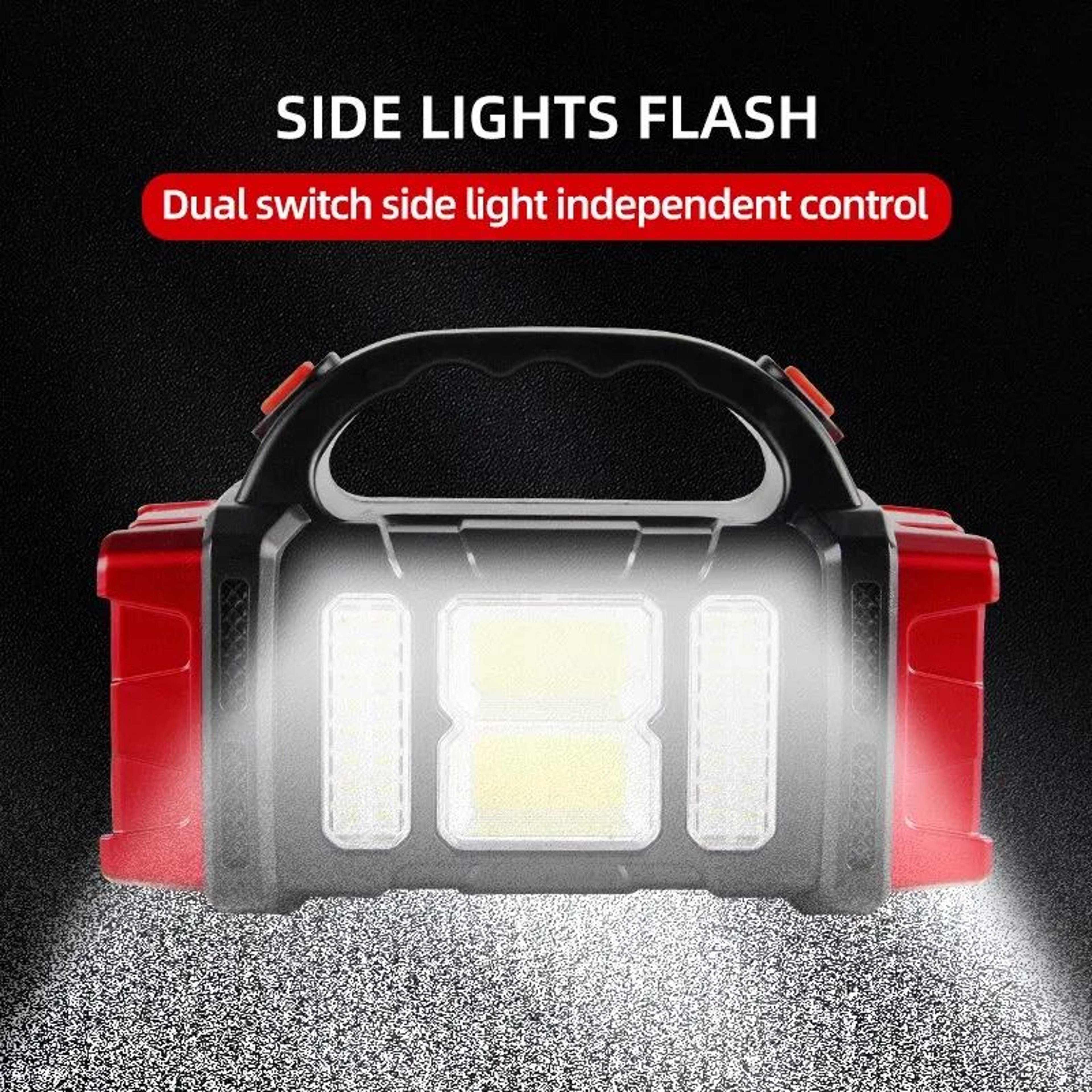 Solar Rechargeable Camping Light Portable LED Searchlight With Dual Light Source And USB Charging 2