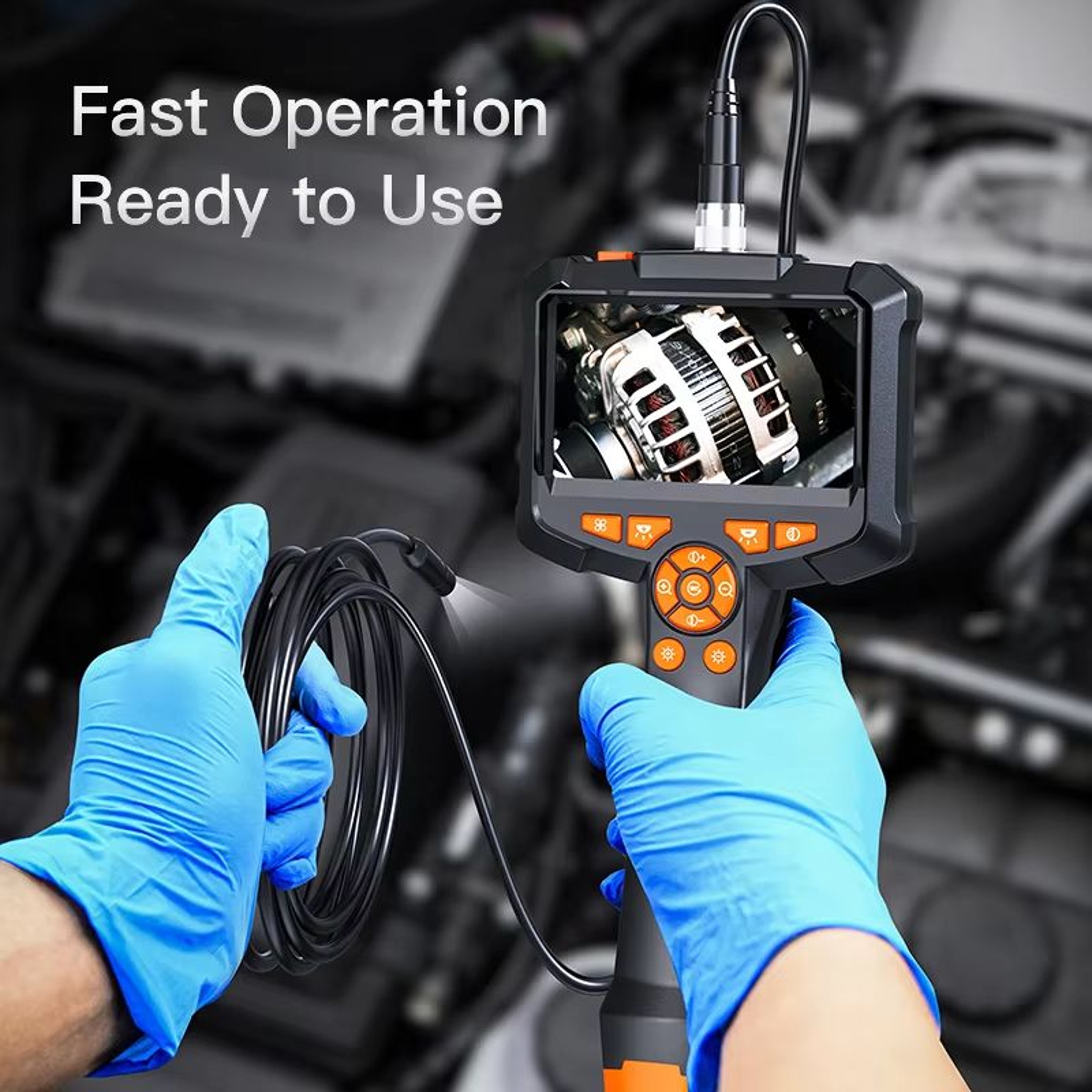 INSKAM 43 Inch IPS Screen Industrial Endoscope Camera HD 1080P Pipe Inspection Borescope For Car An 4
