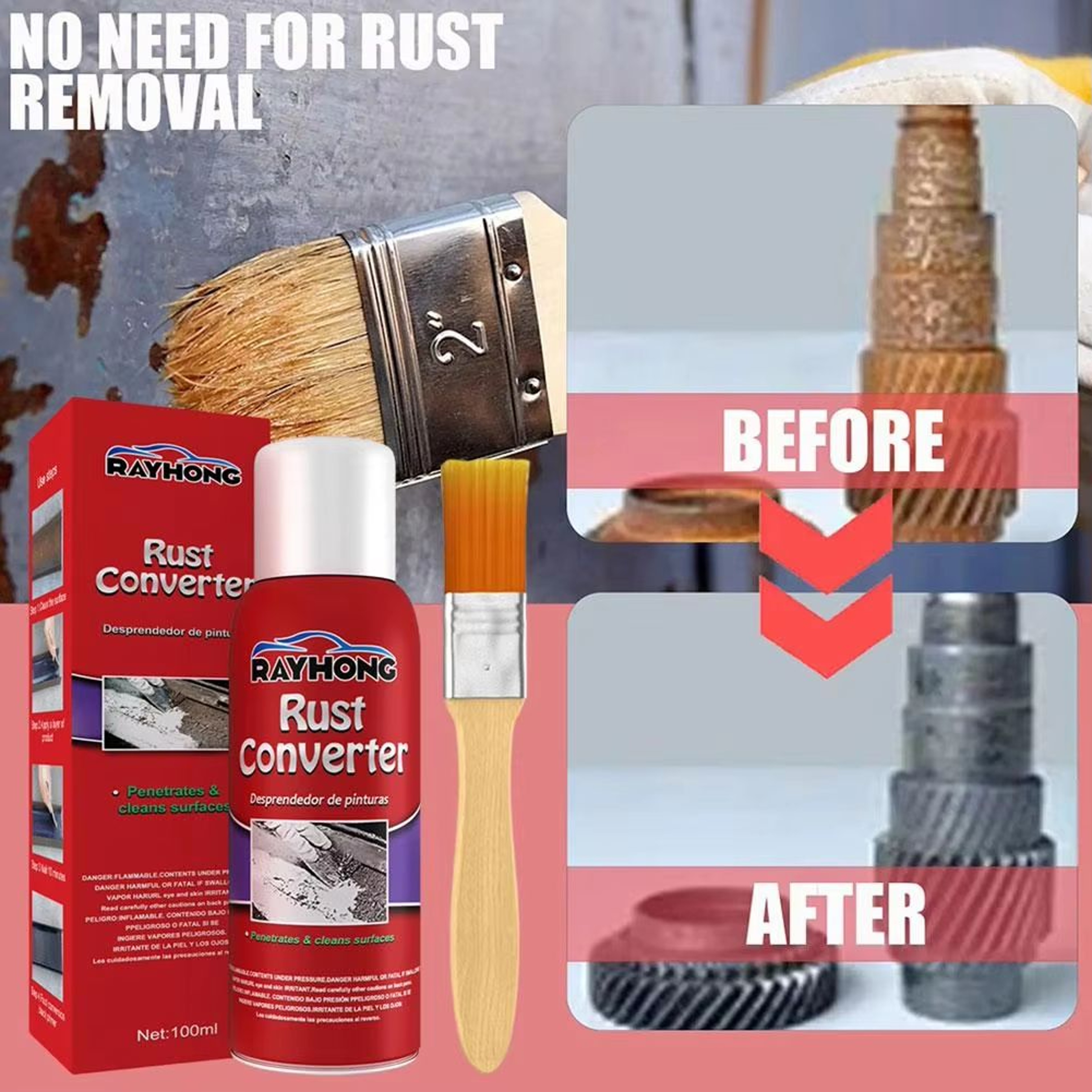 Rust Converter Primer Rust Resistant Base Coat For Car Metal Panels Rust Treatment And Oxidation Pr 1