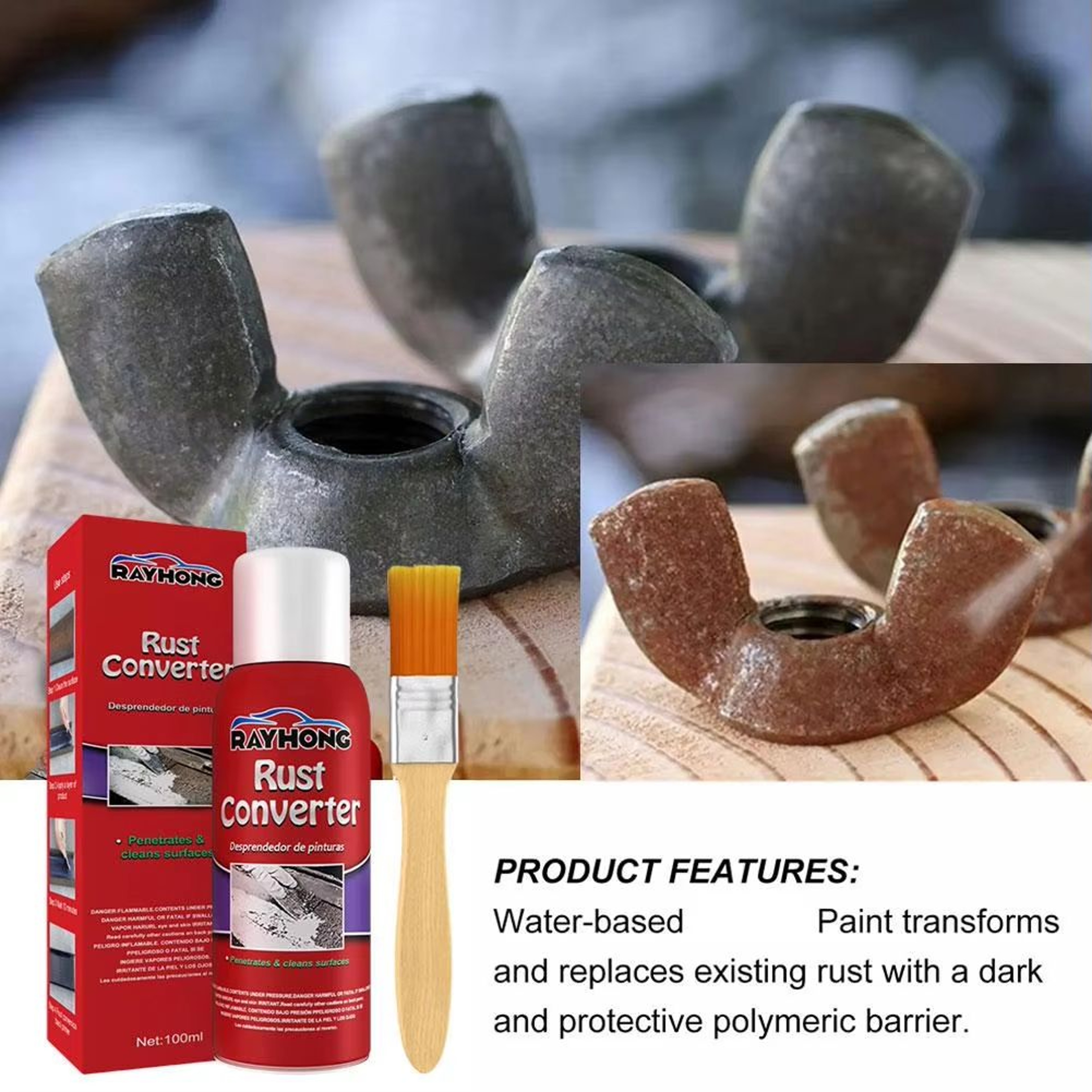 Rust Converter Primer Rust Resistant Base Coat For Car Metal Panels Rust Treatment And Oxidation Pr 4