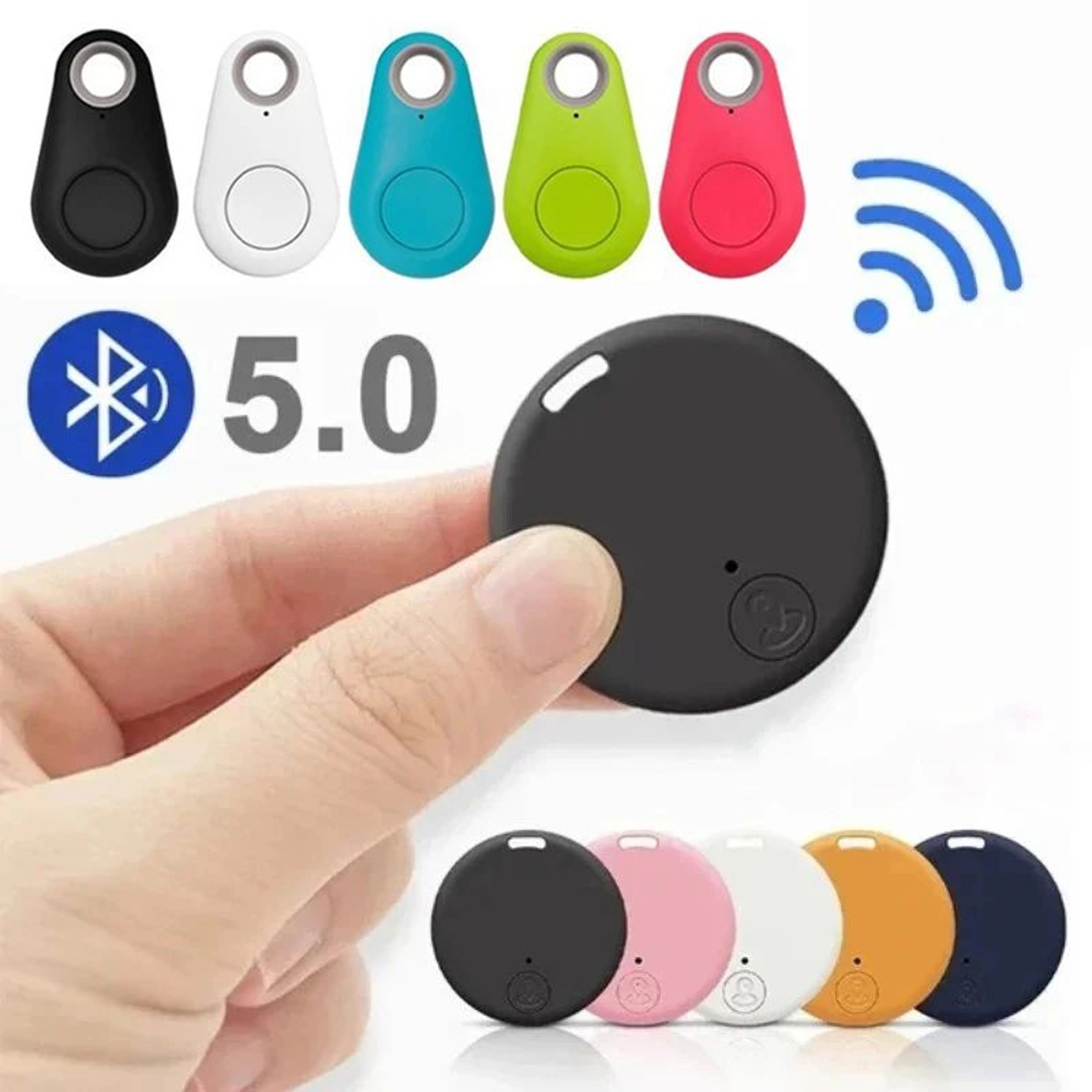Mini Bluetooth GPS Tracker Key Finder Smart Wallet Pet Child Locator 0