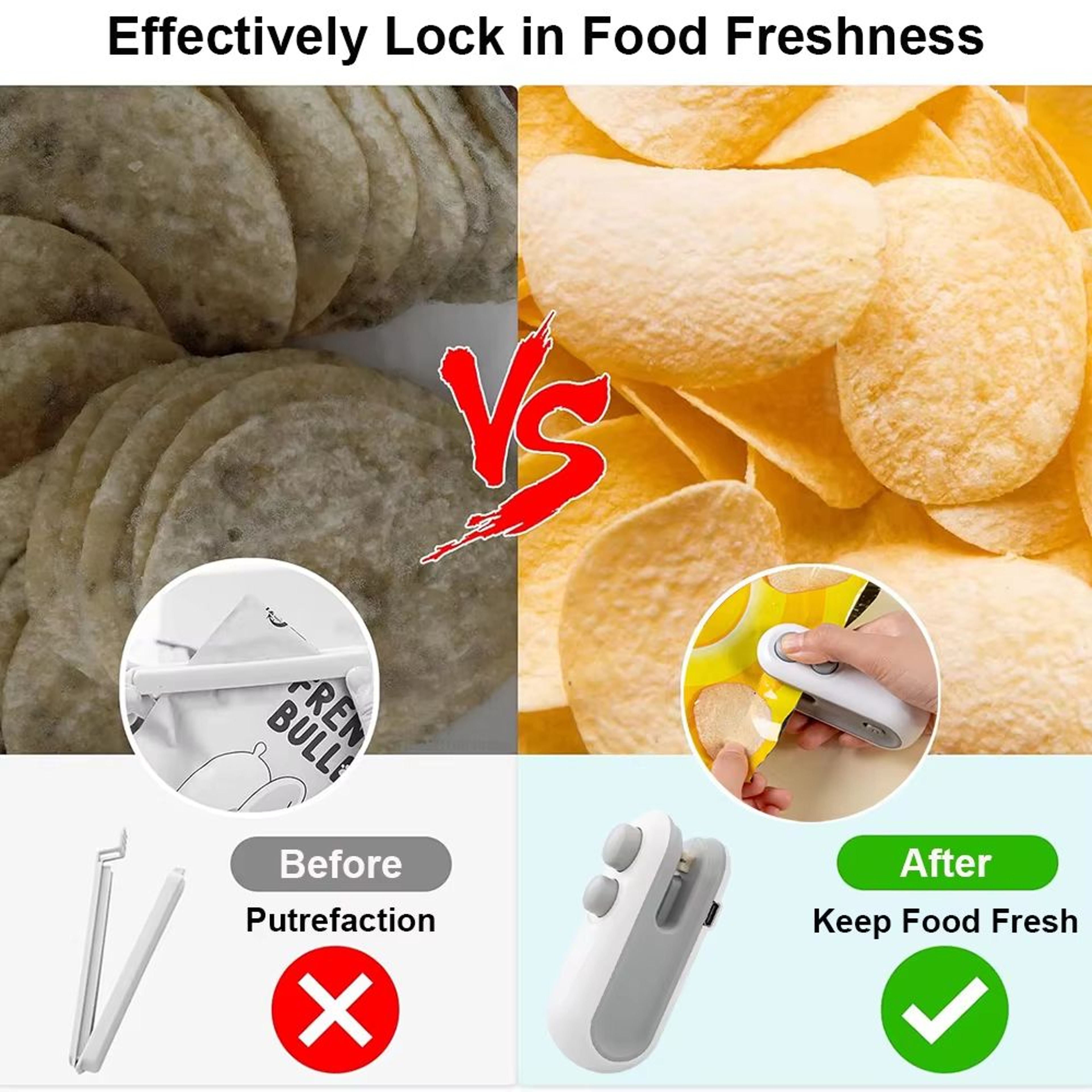 Mini Handheld Heat Sealer Portable Bag Sealing Machine For Food Storage 4