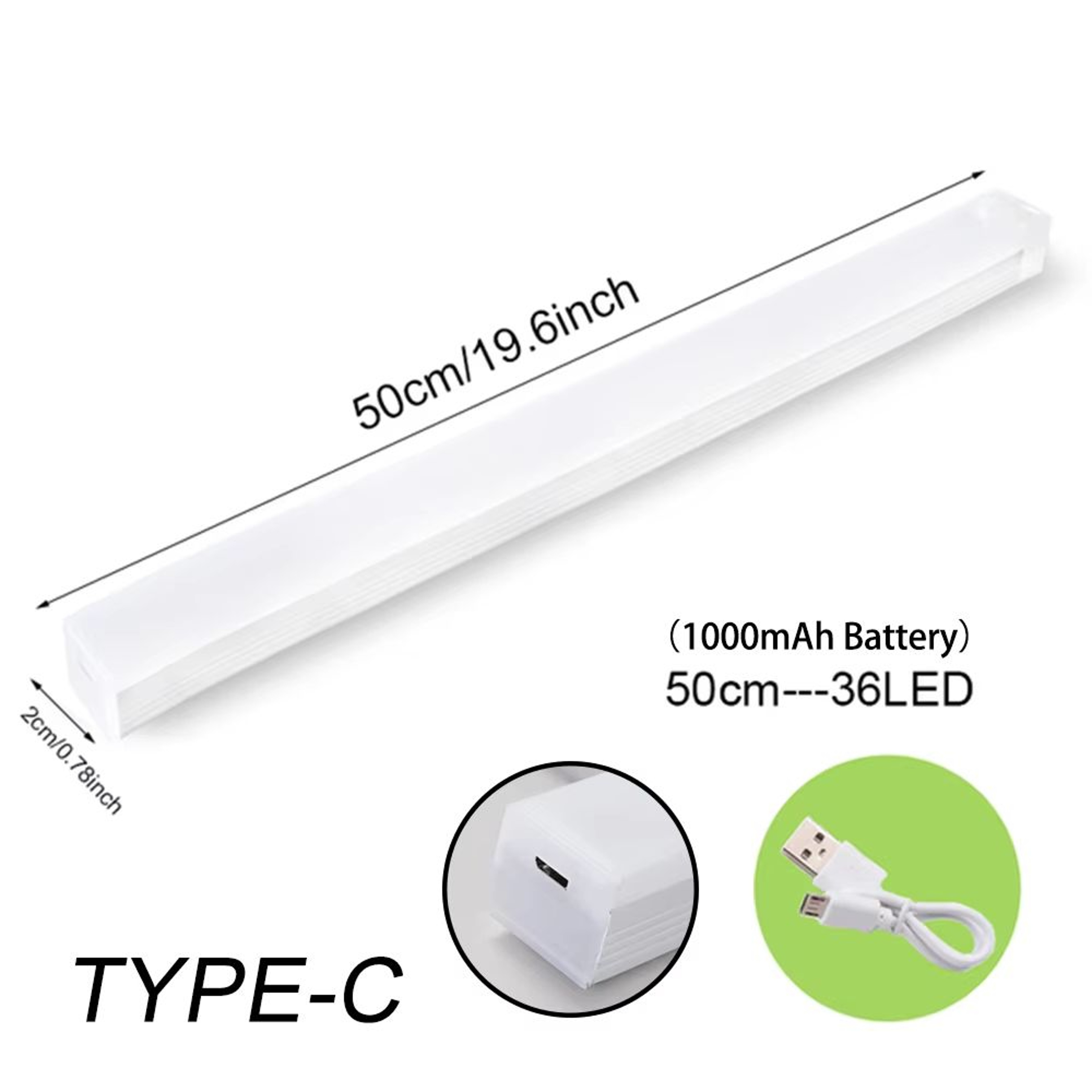 Wireless Rechargeable Motion Sensor LED Night Light With TypeC Charging 9