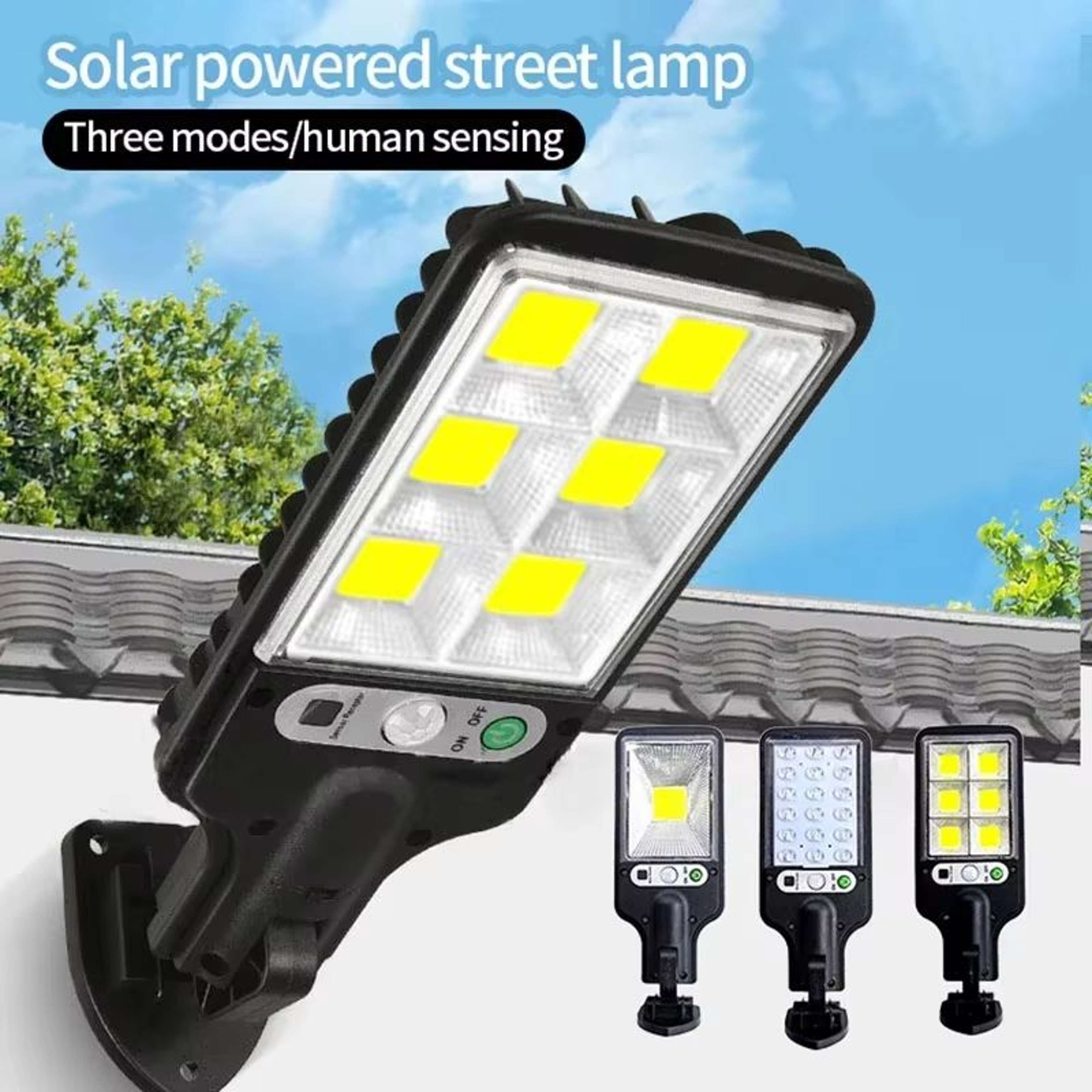 Solar Outdoor LED Motion Sensor Wall Lamp For Garden Terrace Garage 0