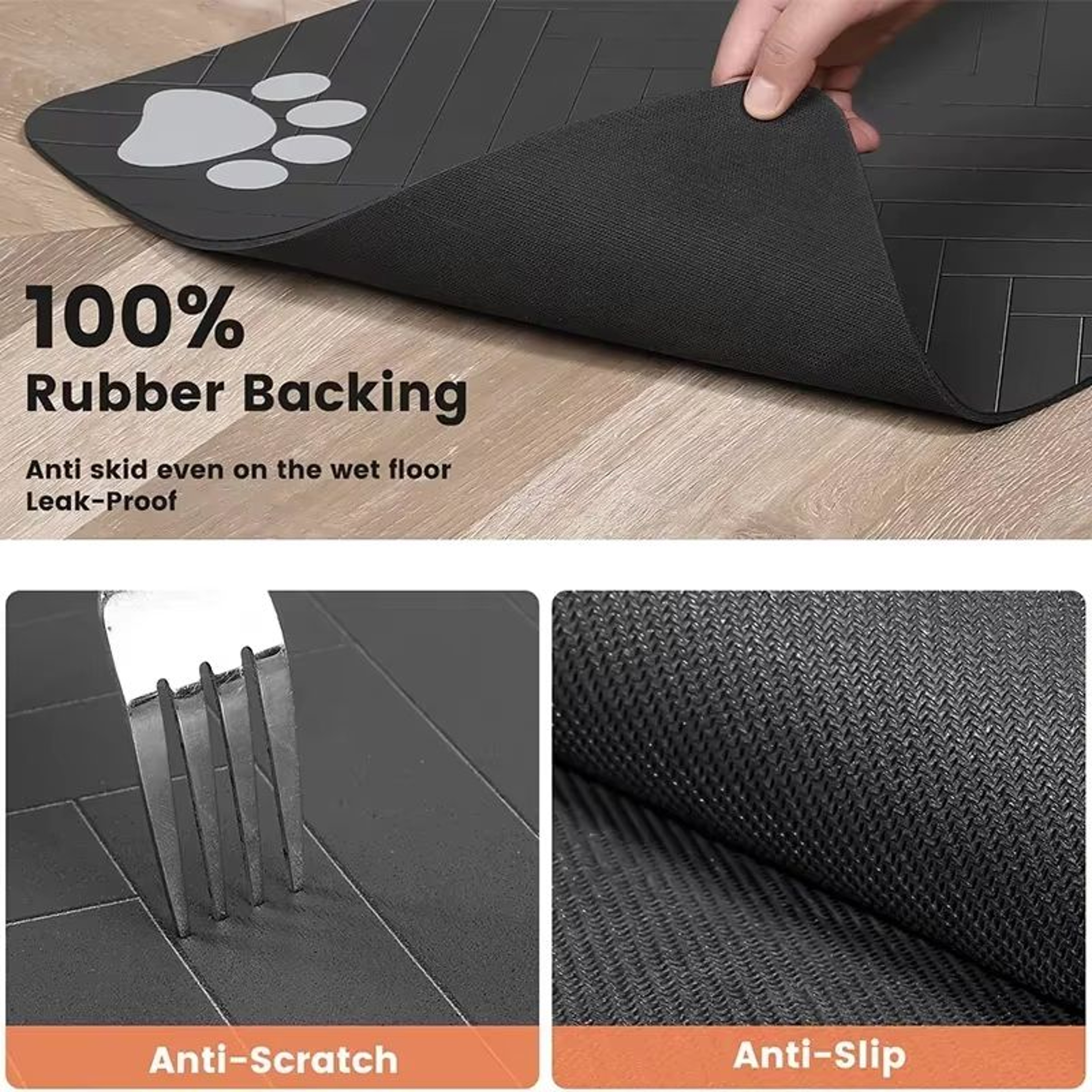 Waterproof QuickDry Pet Feeding Placemat For Dog And Cat Bowls 4