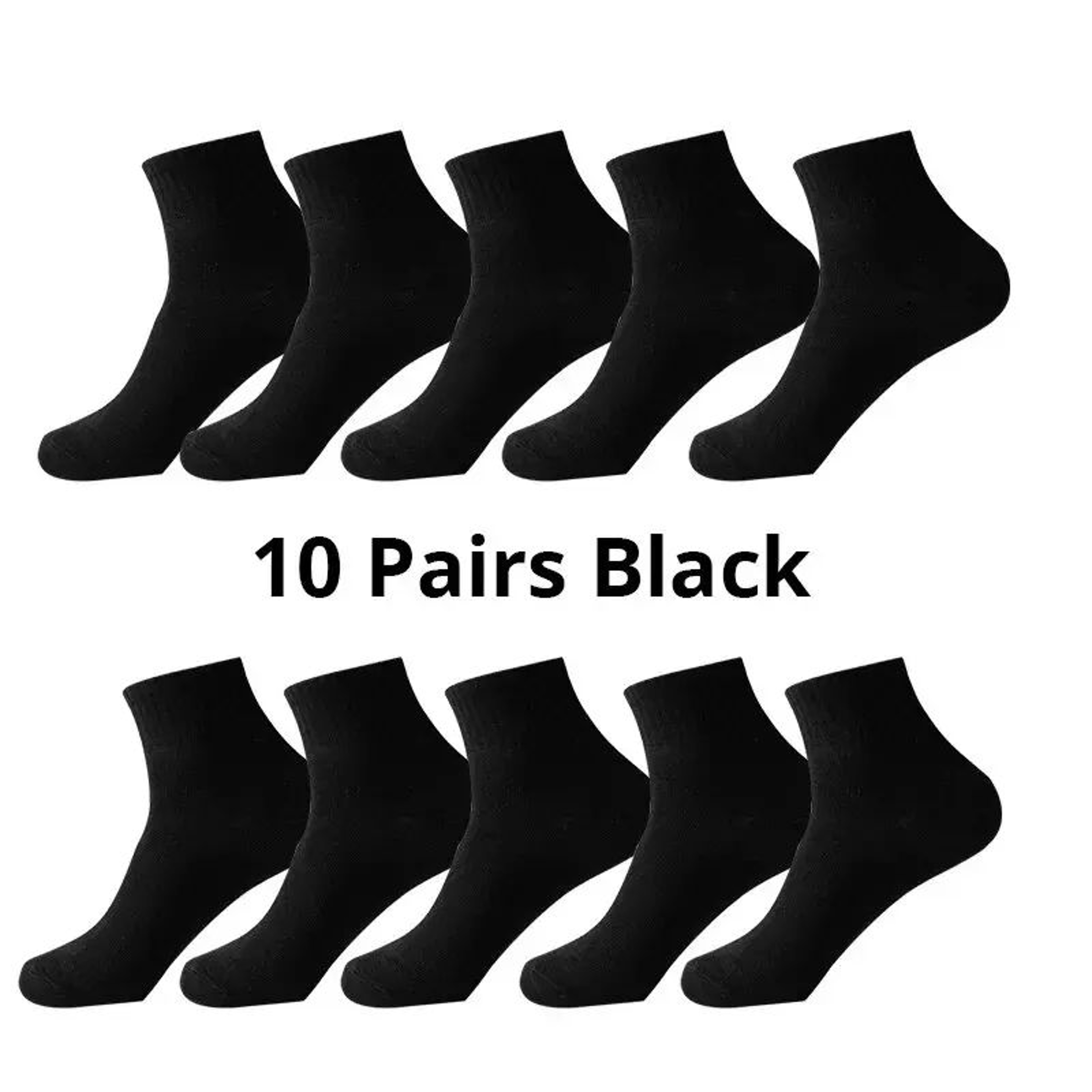 Mens Breathable Comfortable Office  Casual Socks 10Pair AllSeason Crew Set 0