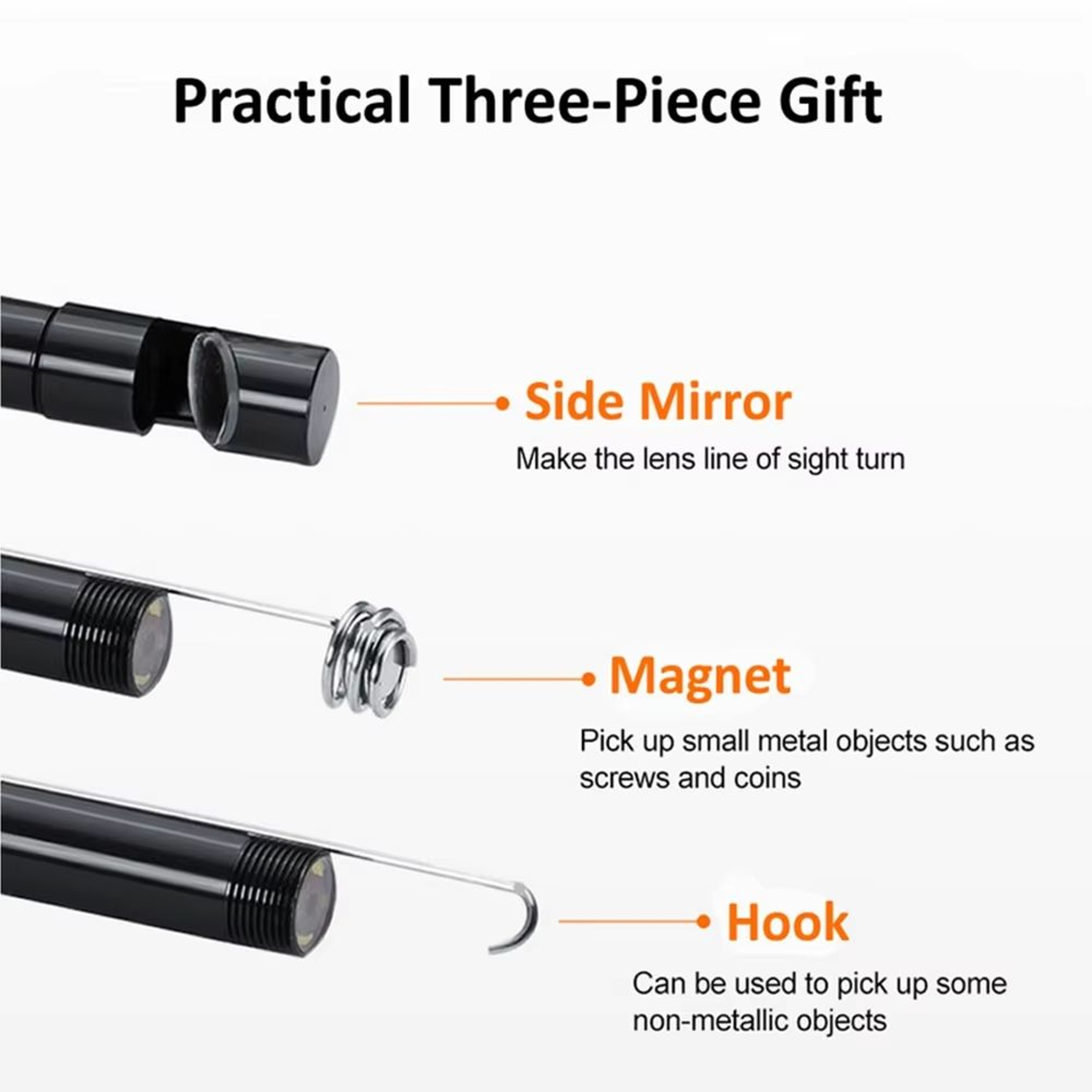 70 Mm IP67 Waterproof USB And TypeC Endoscope Inspection Camera With 6 Adjustable LEDs 5