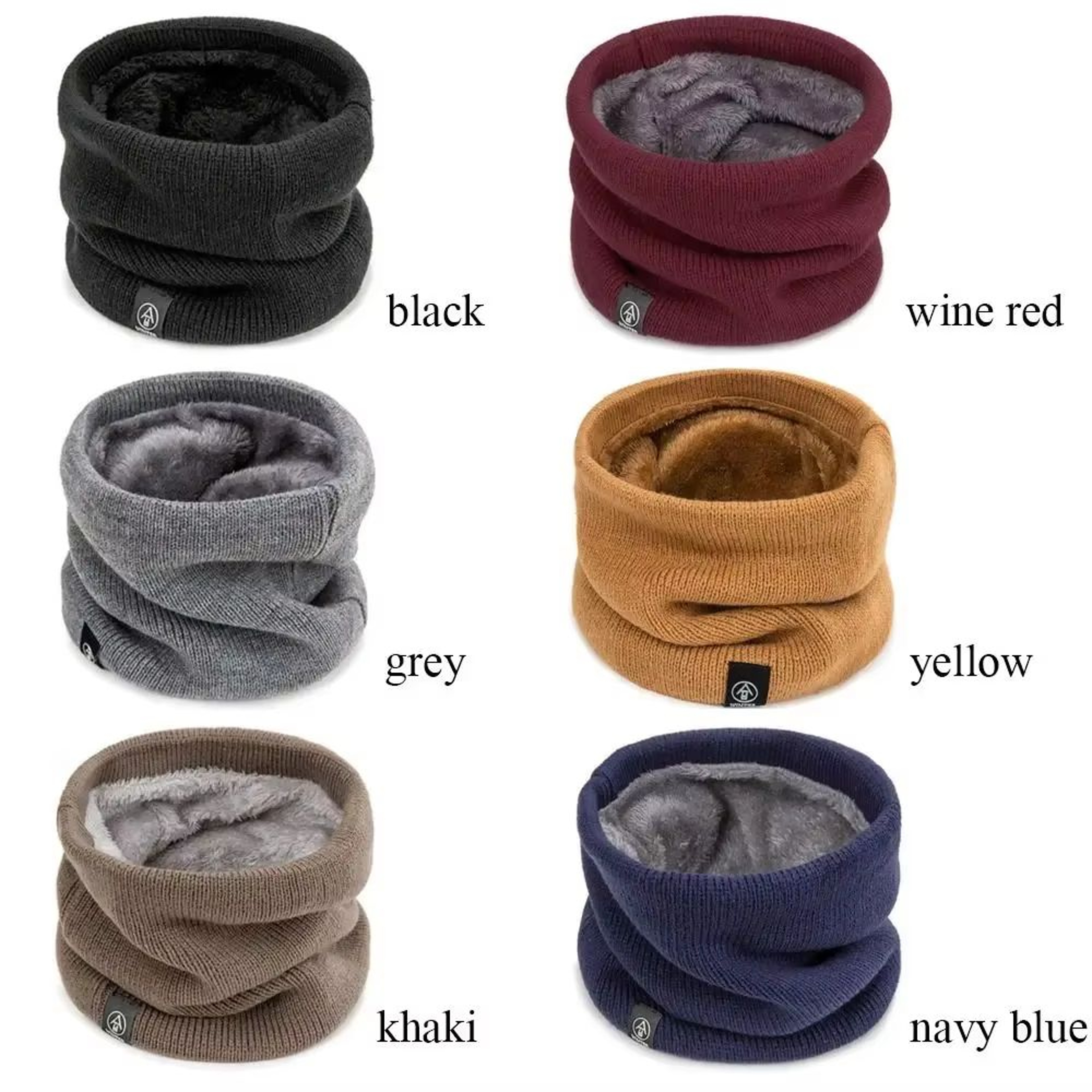 Fashion Soft Knitted Neck Warmer Scarf Thick ColdProof Winter Face Cover 3