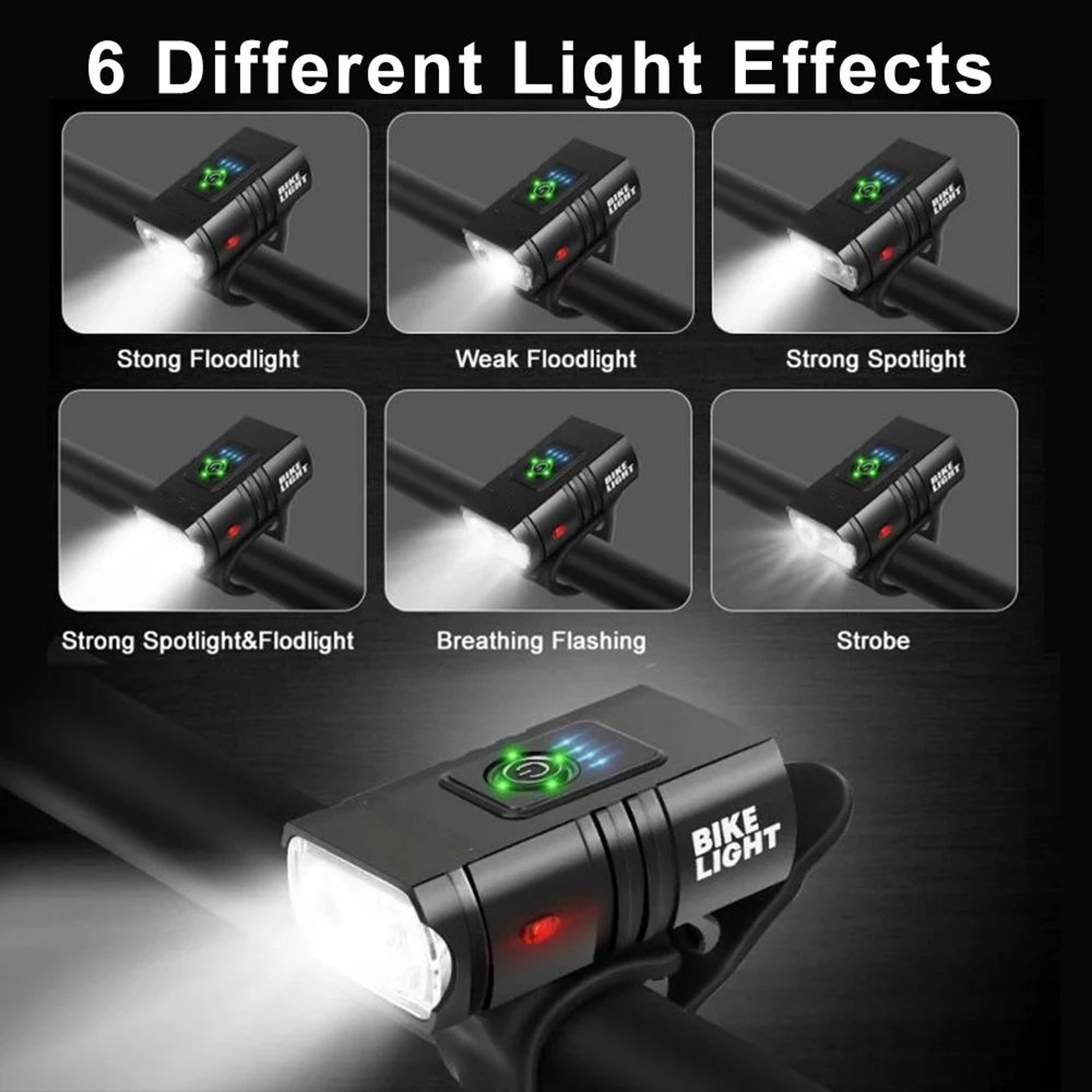 USB Rechargeable Bike Light Headlight HighBeam LED Front Torch For Cycling MTB 2
