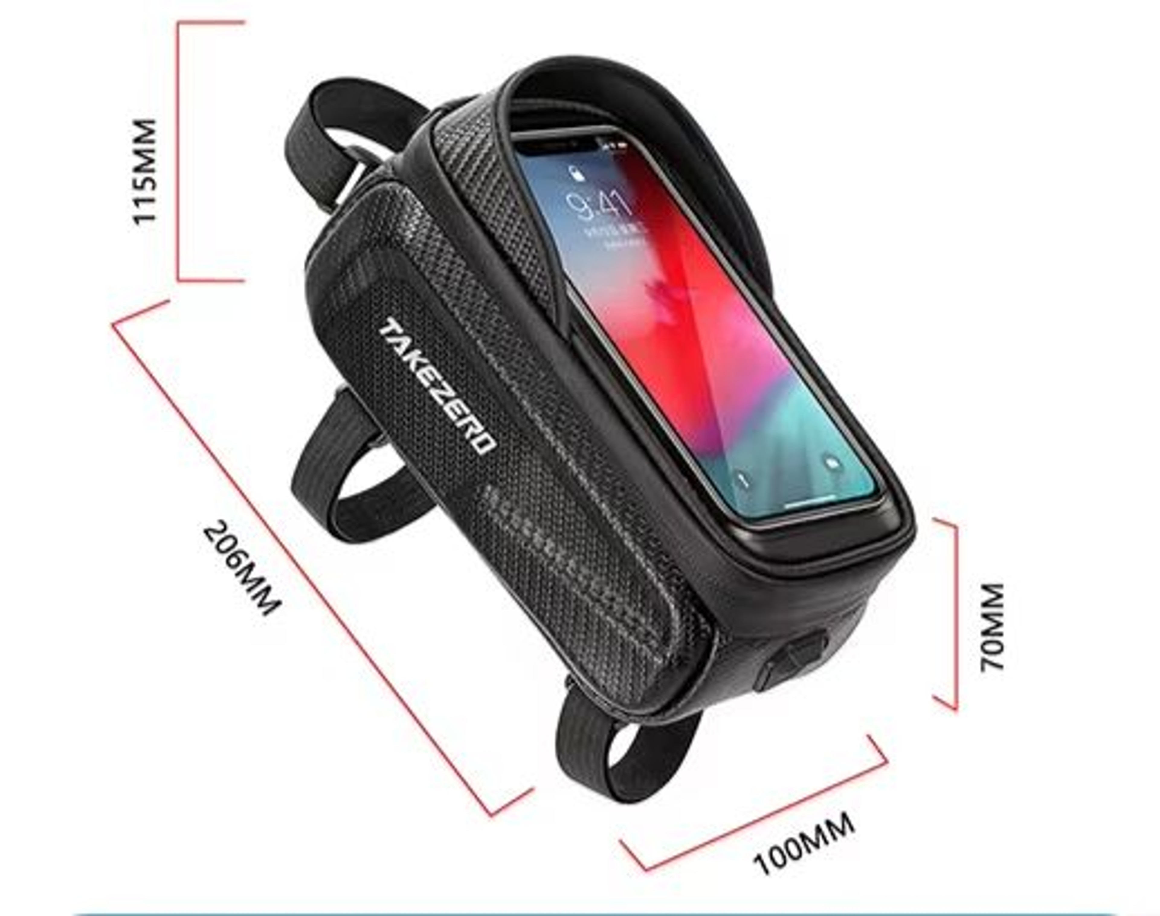Waterproof Touchscreen Bicycle Top Tube Bag For Cycling Phones And Gear 10
