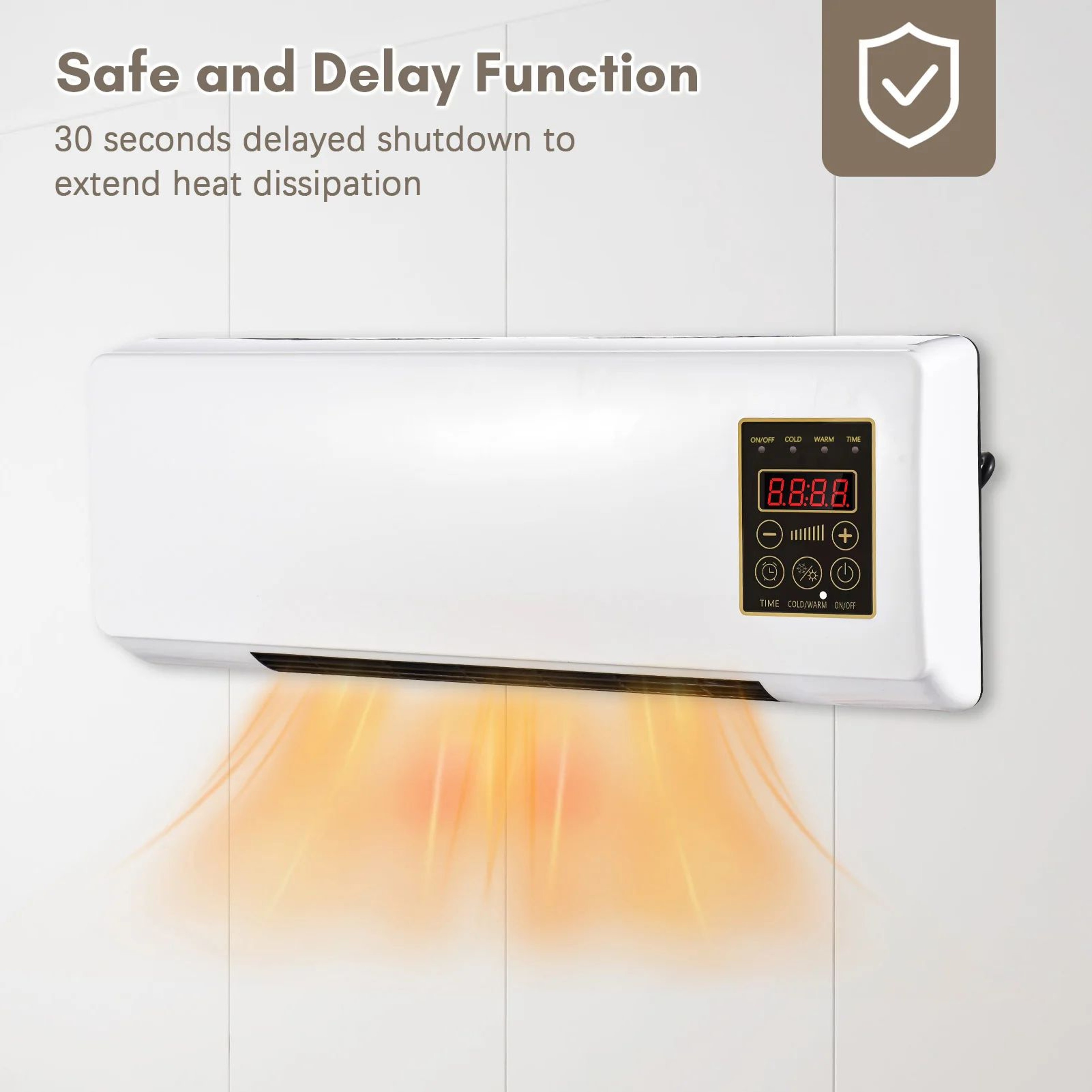 Wall Mounted Desktop Heater And Fan Combo For Household Bedroom Heating Nature Wind 8
