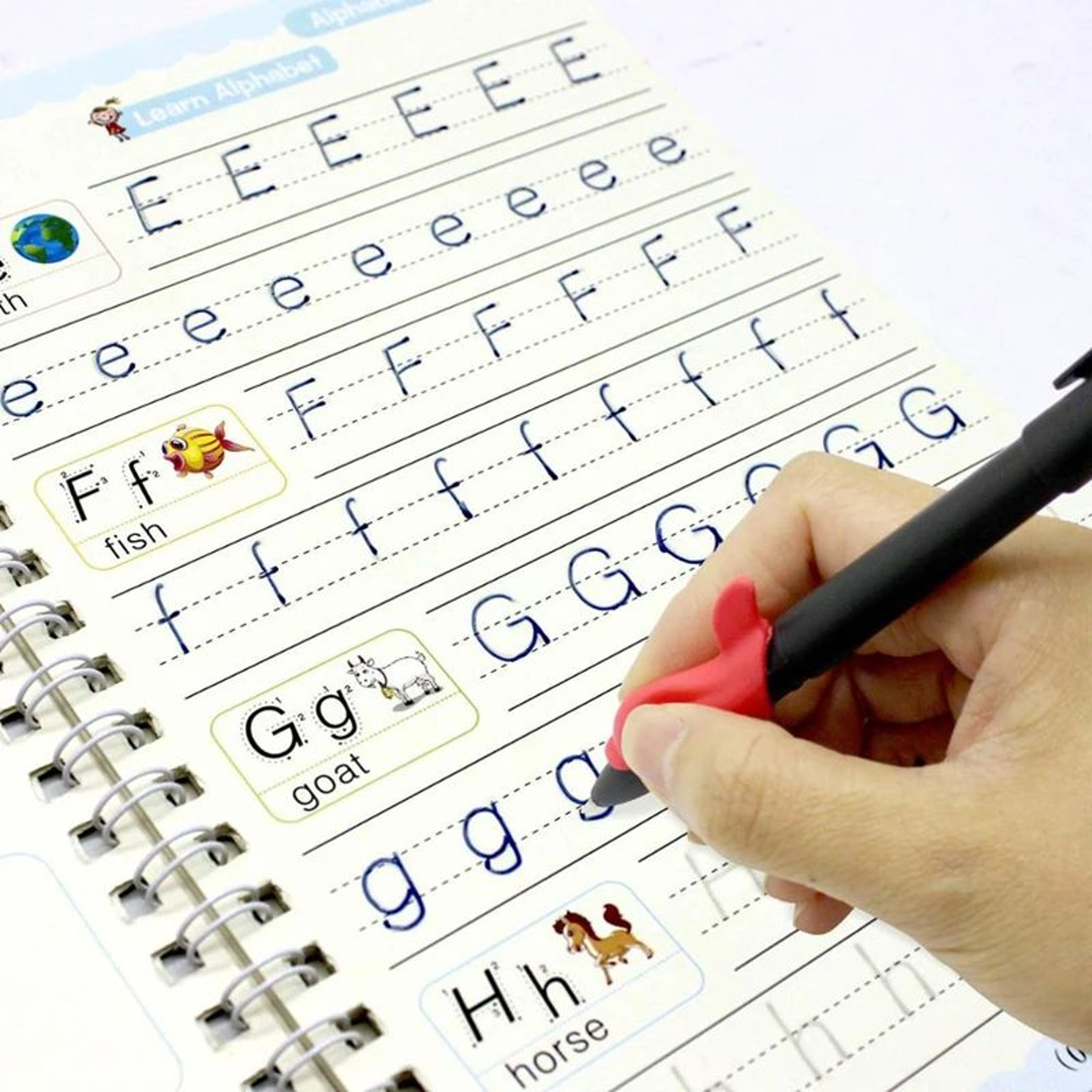 Reusable Magic Writing Practice Copybook Set For Kids 1