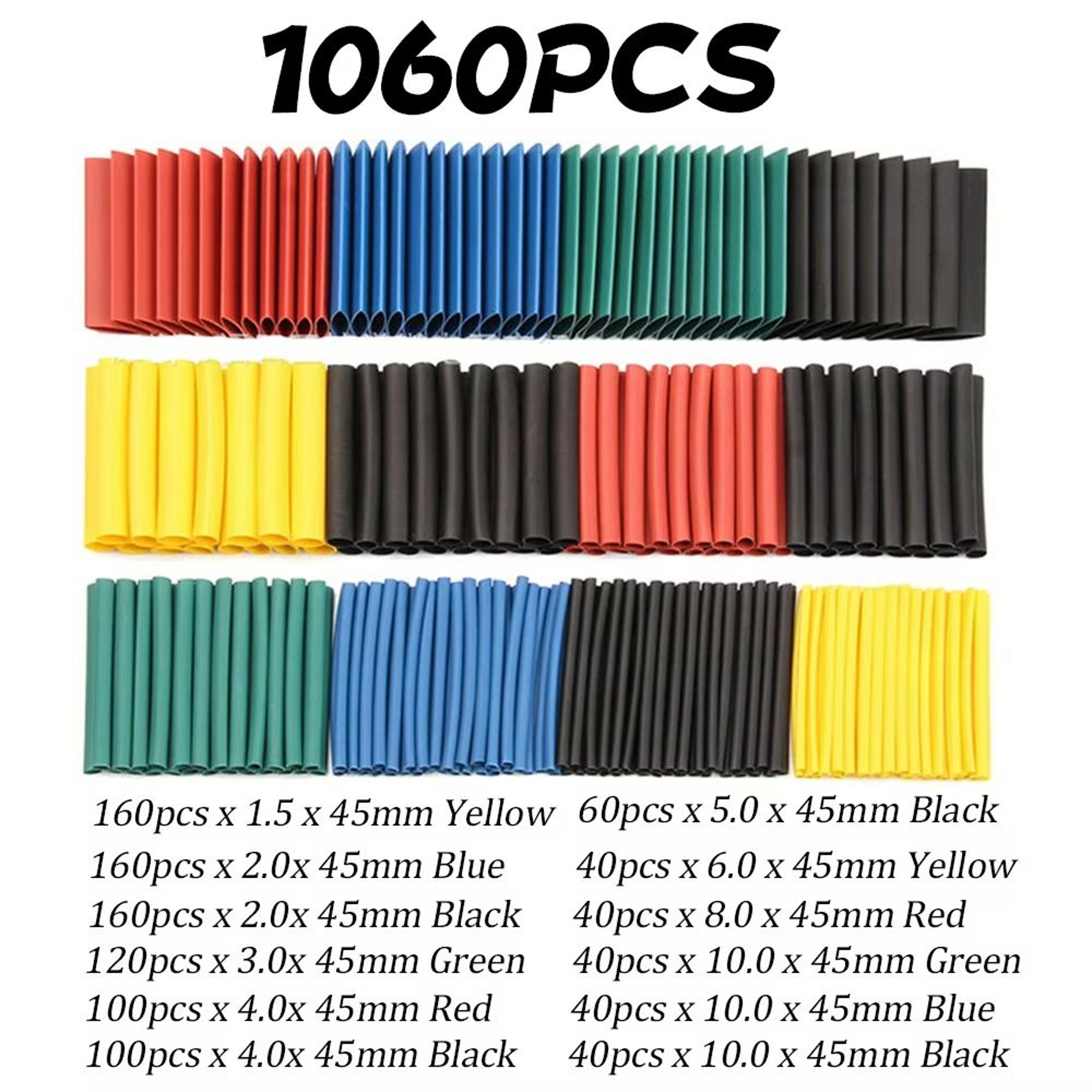 Heat Shrink Tubing Kit 1060530127 Pc 21 Shrinkable Wire Wrap Cable Repair Protection Set 1