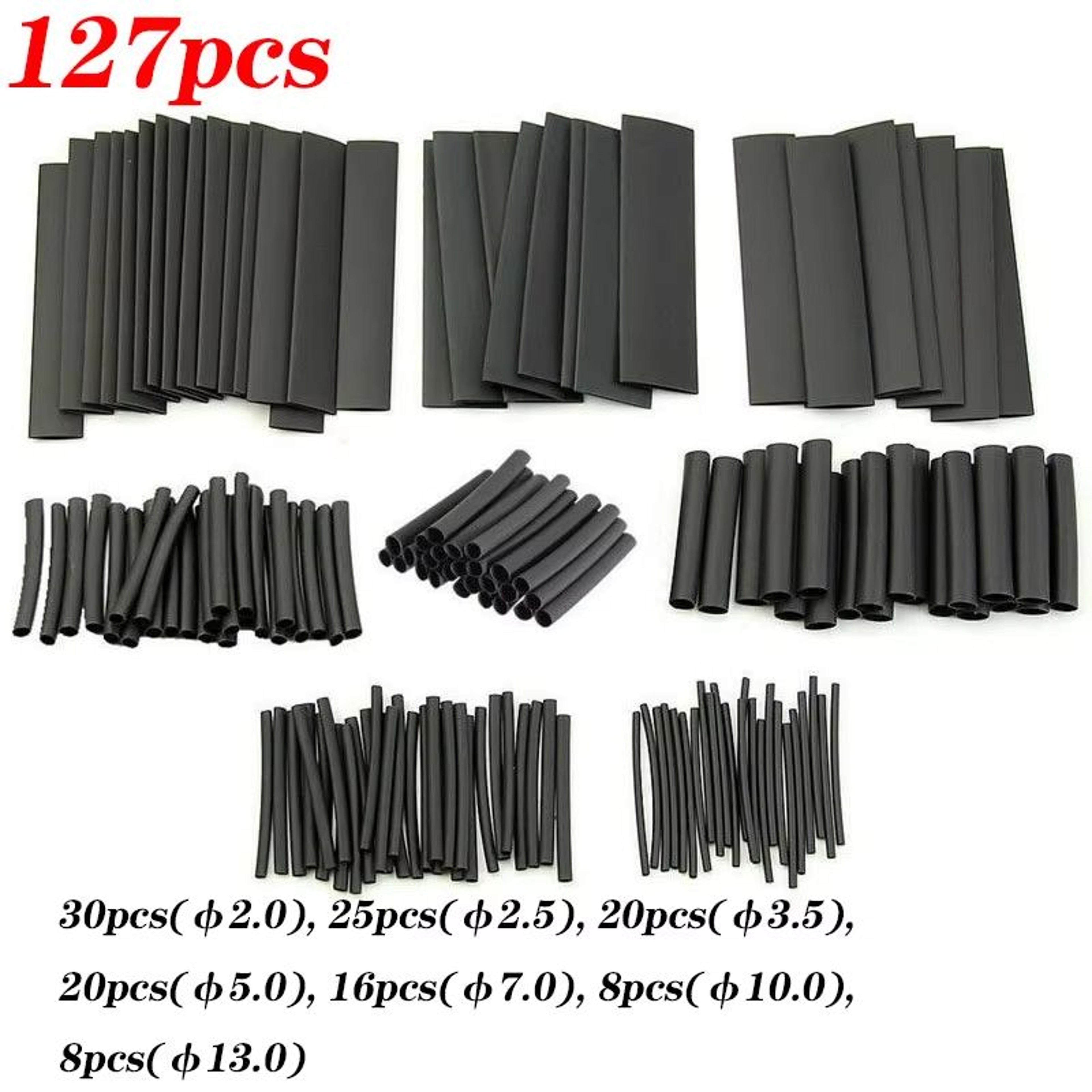 Heat Shrink Tubing Kit 1060530127 Pc 21 Shrinkable Wire Wrap Cable Repair Protection Set 10