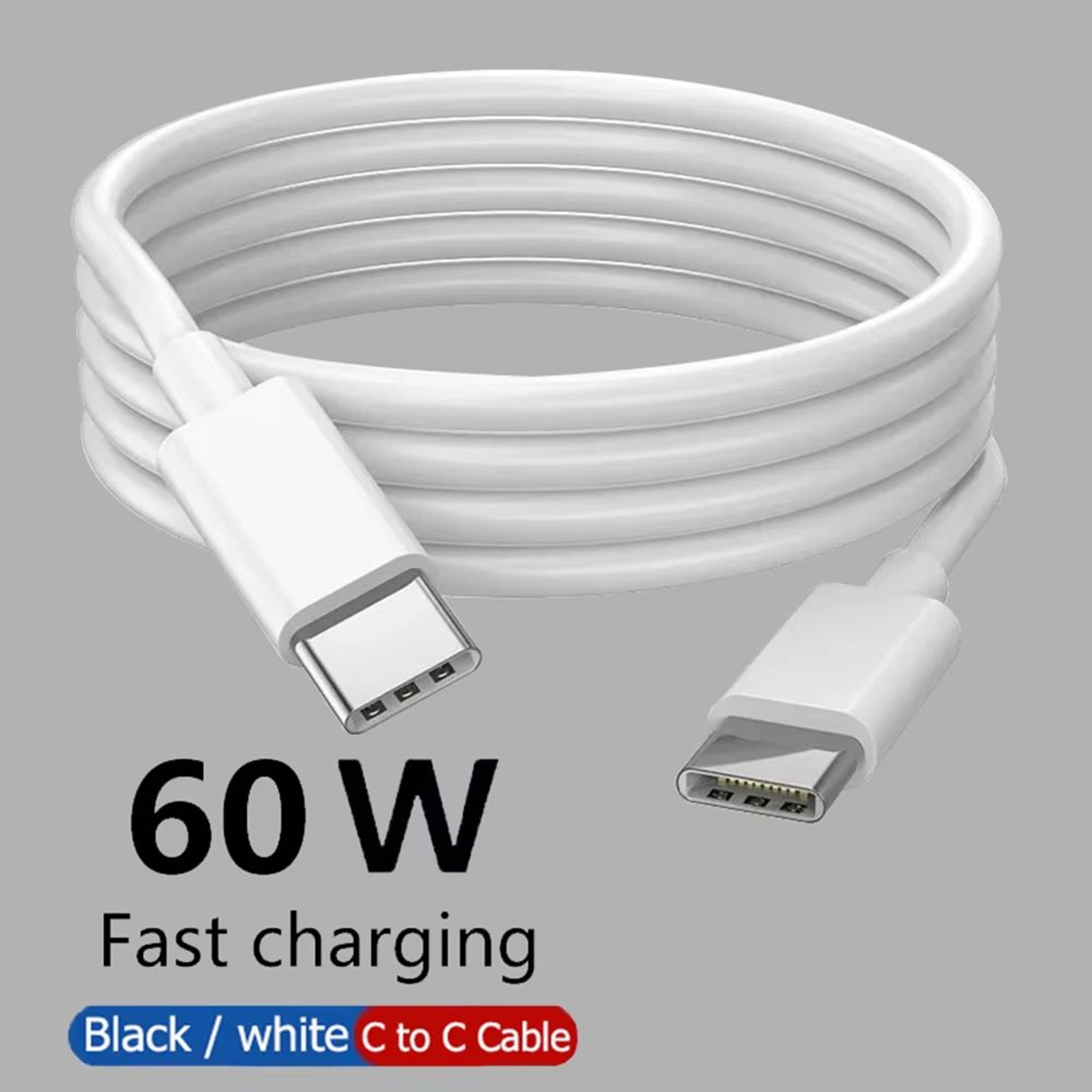 60W PD USBC To USBC Fast Charging And Data Cable 1 M2 M3 M For IPhone 1515 Pro Samsung Huawei Xiaom 0