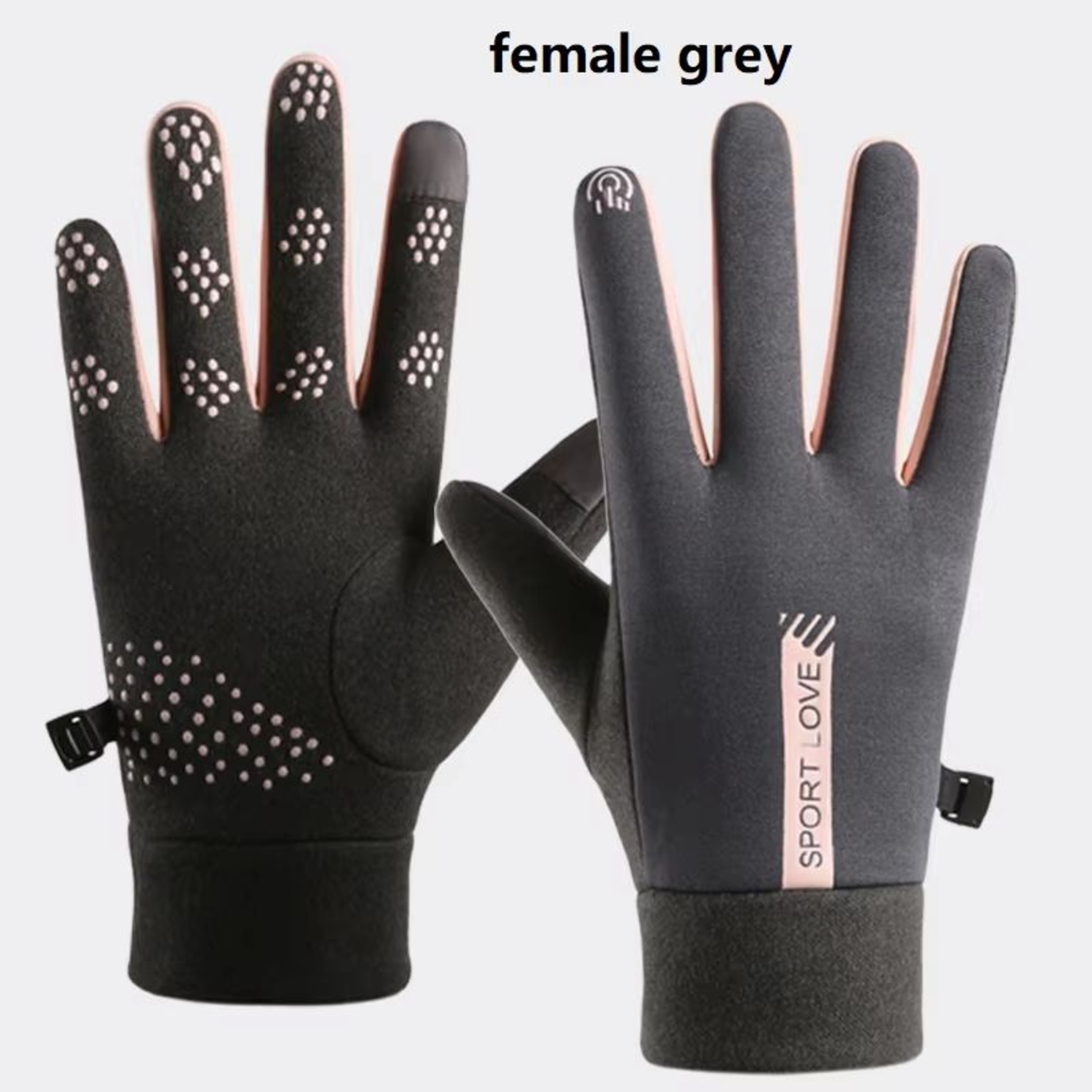 Womens Winter Thermal Cycling Gloves  Waterproof WindResistant Fleece Outdoor Sports Mittens 6