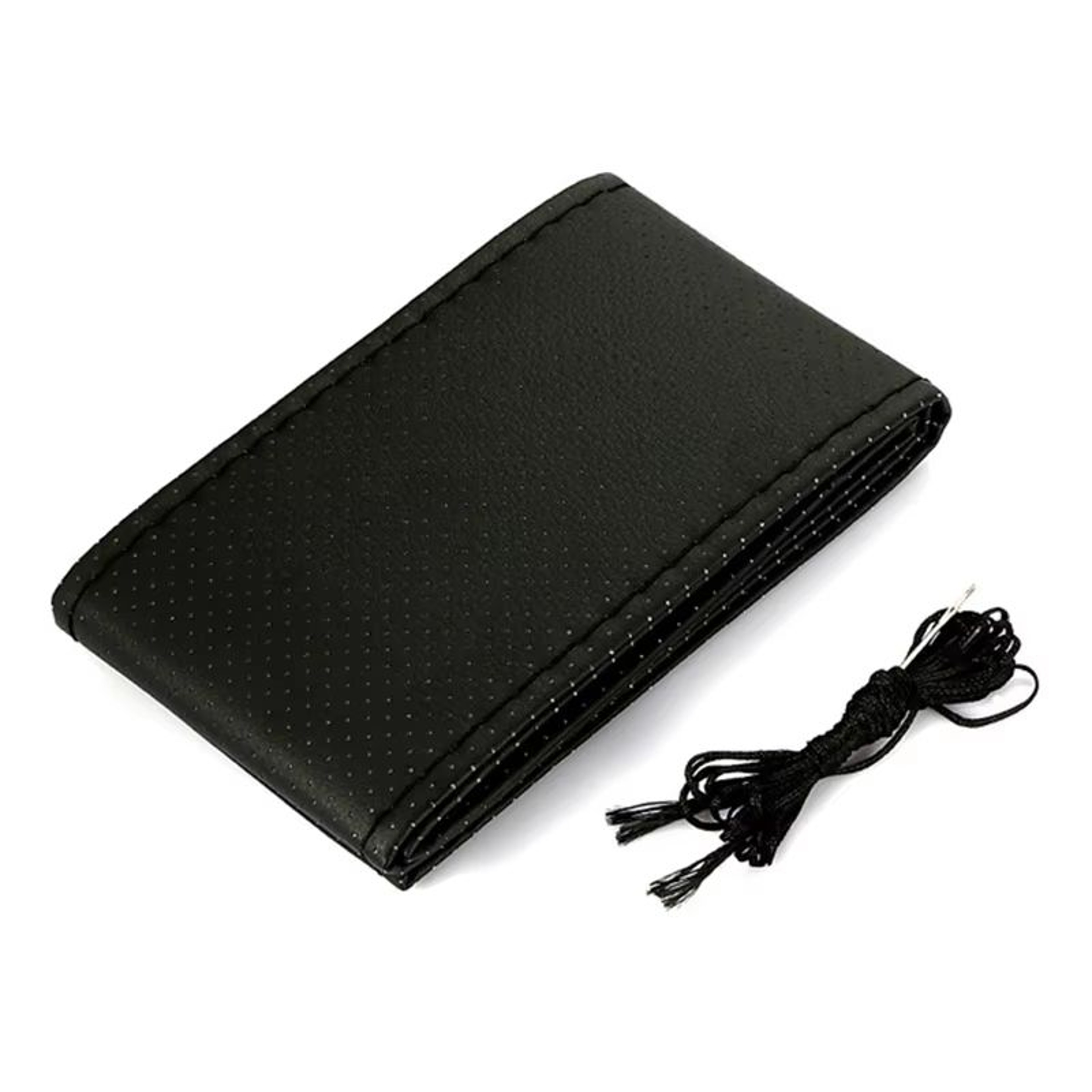 DIY Car Steering Wheel Cover Kit In Artificial Leather With Needle  Braid Thread 7